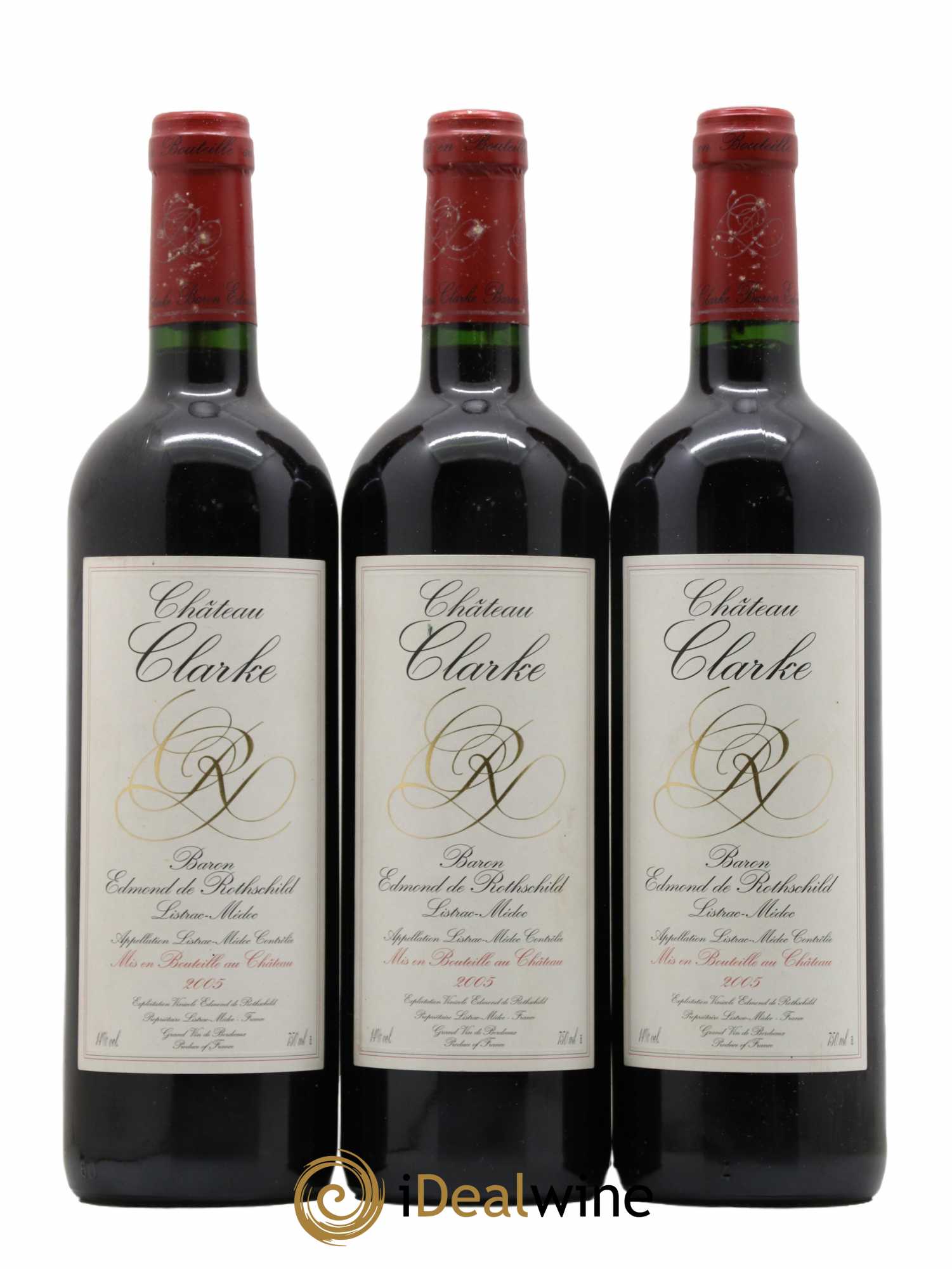 Château Clarke 2005 - Lot de 3 bouteilles - 0