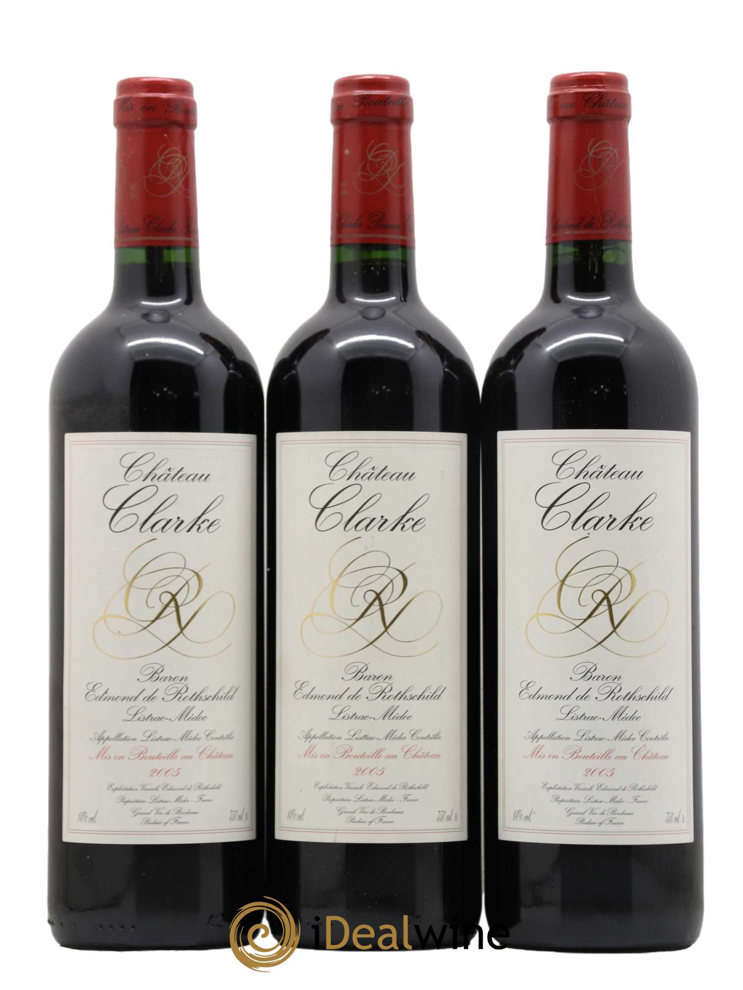 Château Clarke 2005 - Lot de 3 bouteilles - 0