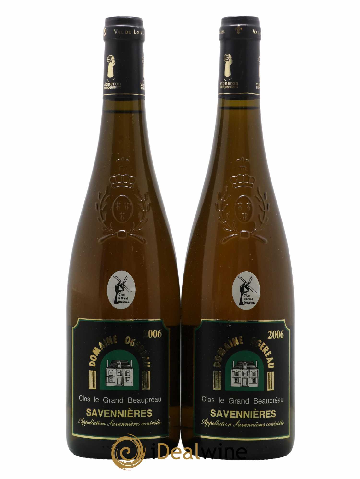 Savennières Clos le Grand Beaupréau Domaine Ogereau 2006 - Lot de 2 bouteilles - 0