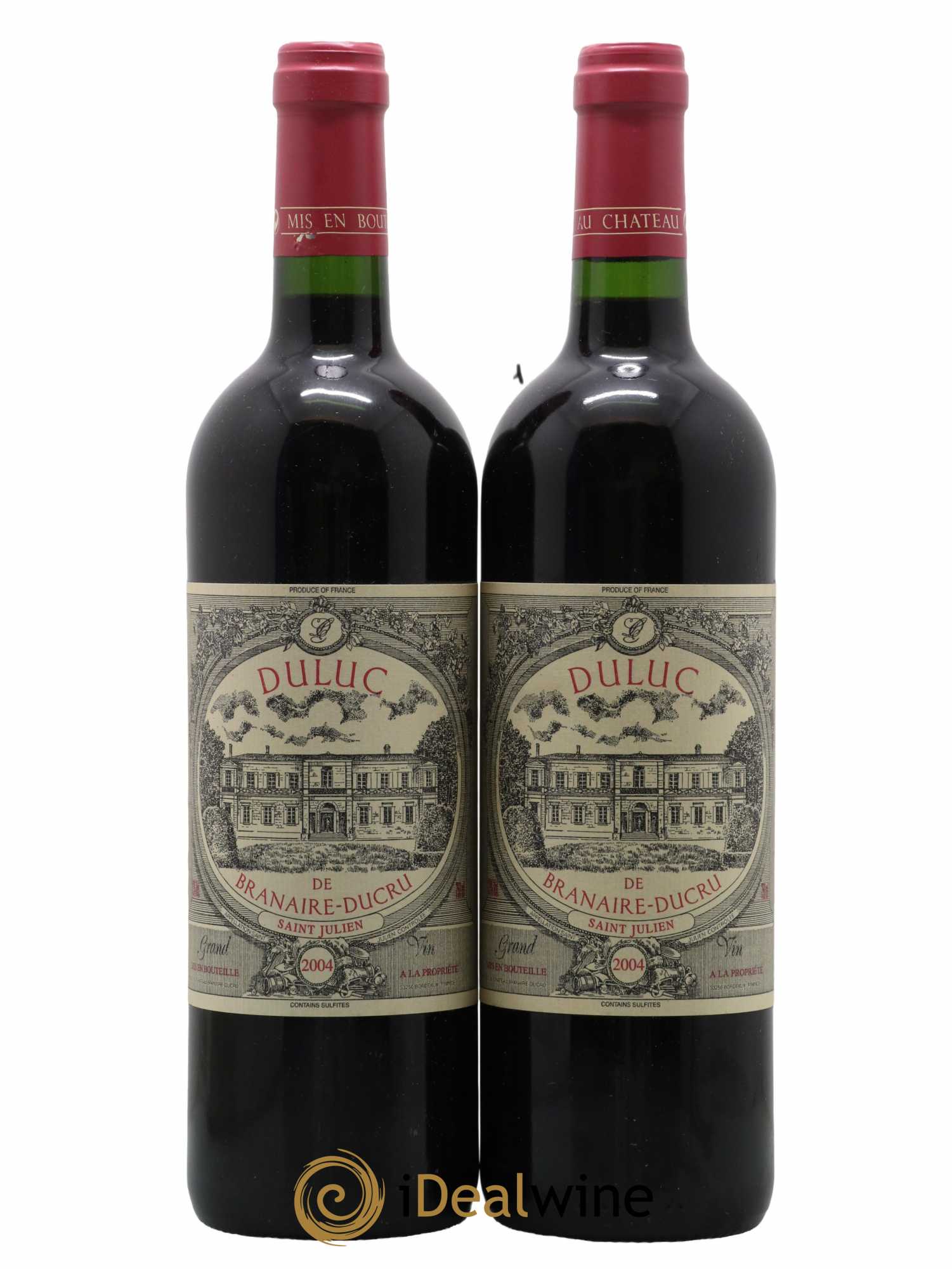 Duluc de Branaire Second Vin 2004 - Lot de 2 bouteilles - 0