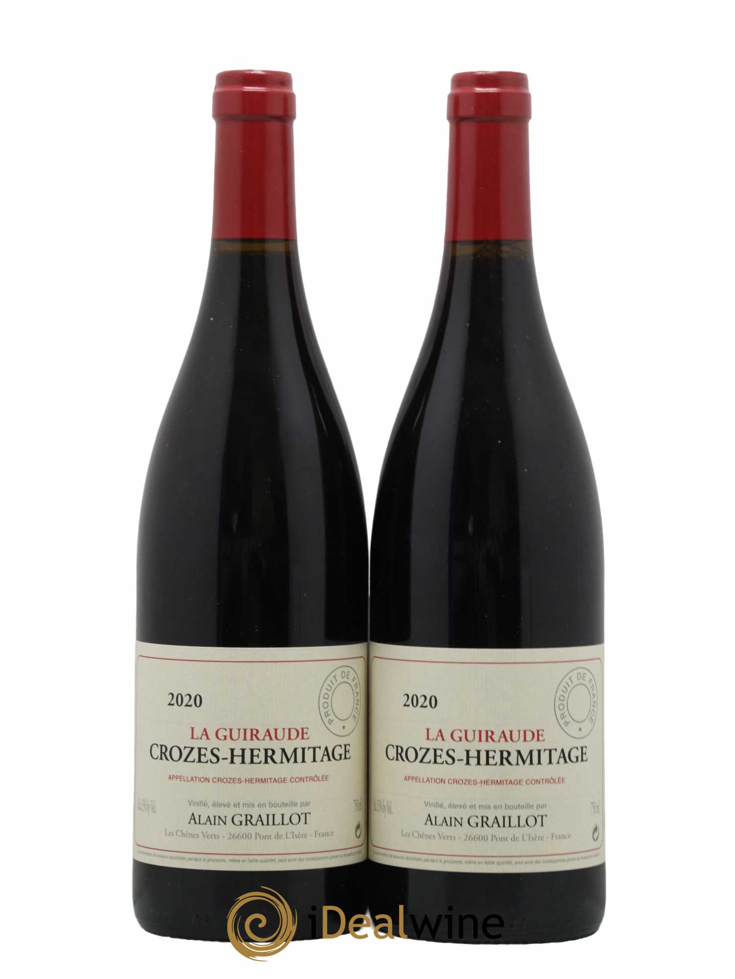 Crozes-Hermitage La Guiraude Domaine Graillot 2020 - Lot of 2 bottles - 0