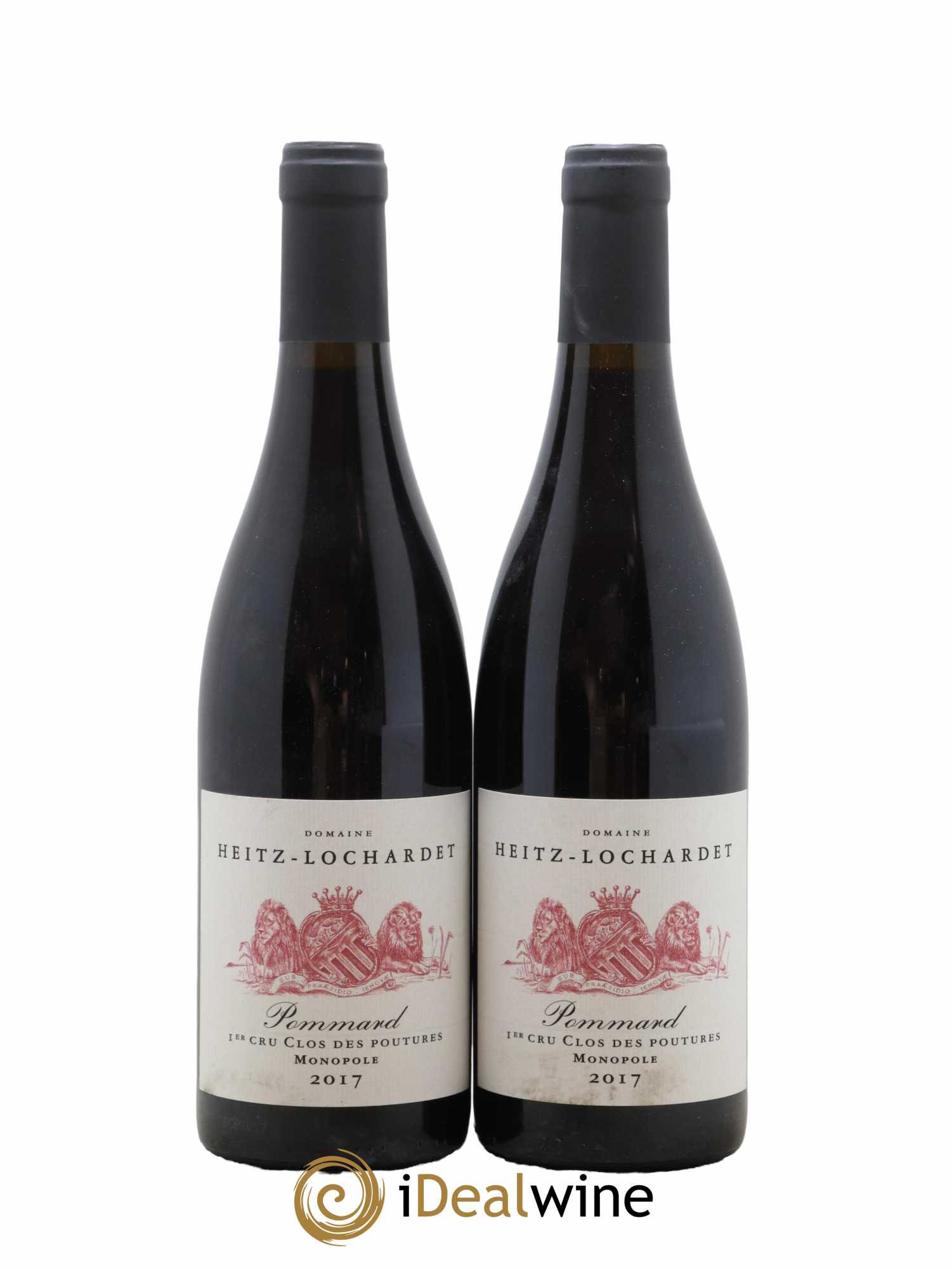 Pommard 1er Cru Clos des Poutures Armand Heitz (anciennement Heitz-Lochardet) 2017 - Lot de 2 bouteilles - 0