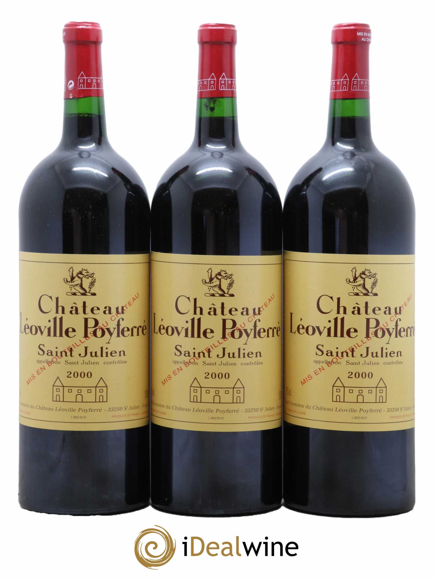 Château Léoville Poyferré 2ème Grand Cru Classé 2000 - Lot de 6 magnums - 1