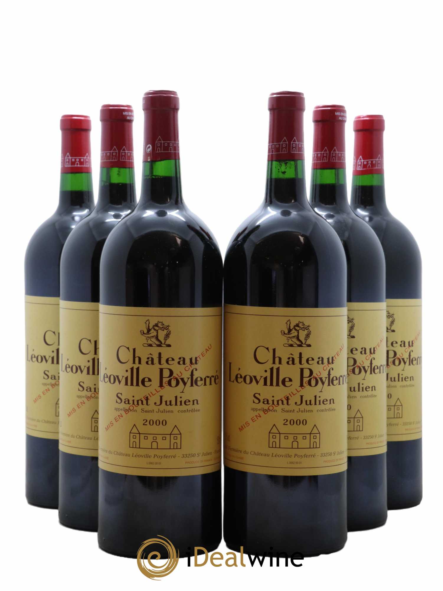 Château Léoville Poyferré 2ème Grand Cru Classé 2000 - Lot de 6 magnums - 0