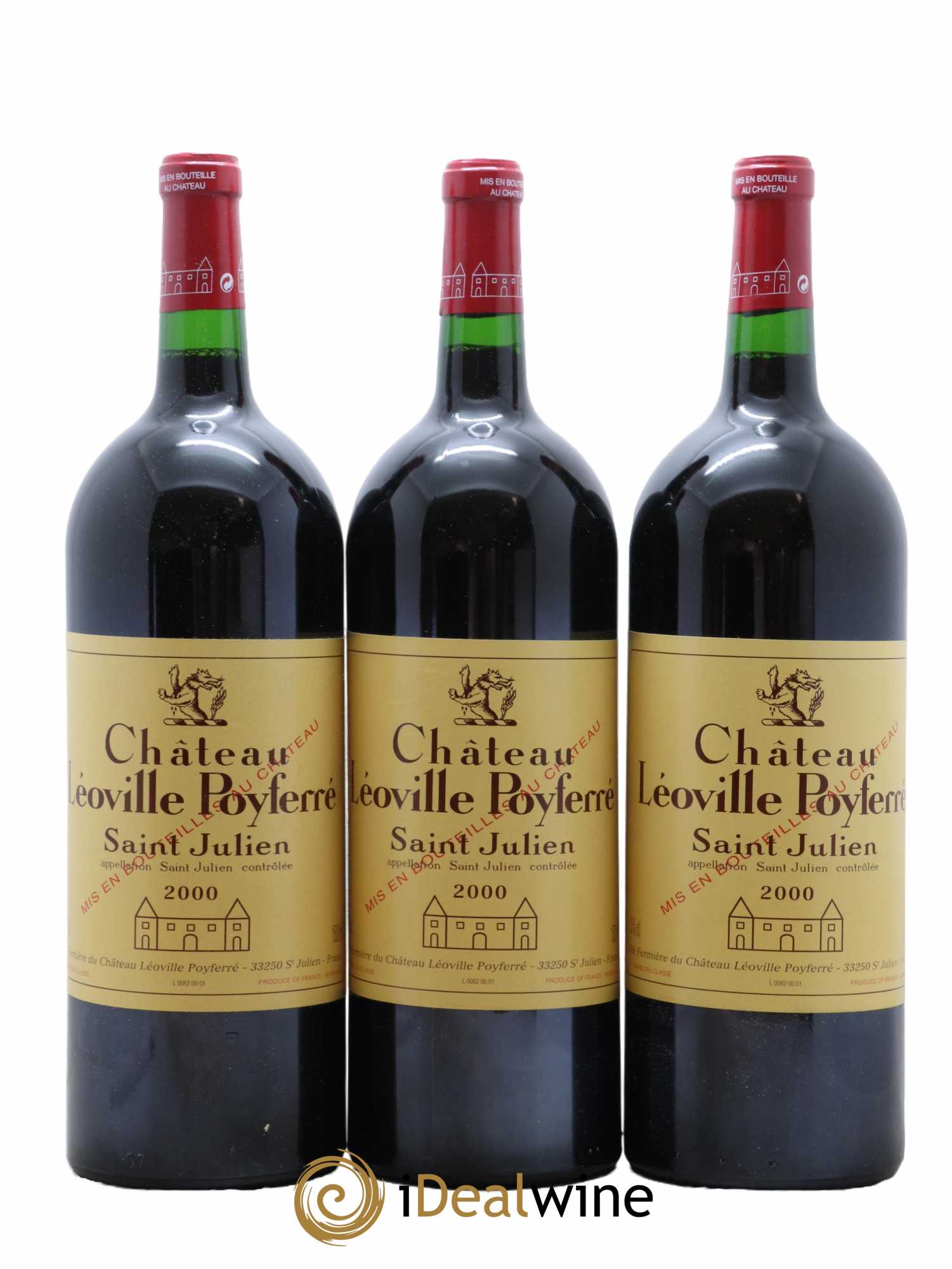 Château Léoville Poyferré 2ème Grand Cru Classé 2000 - Lot de 6 magnums - 1