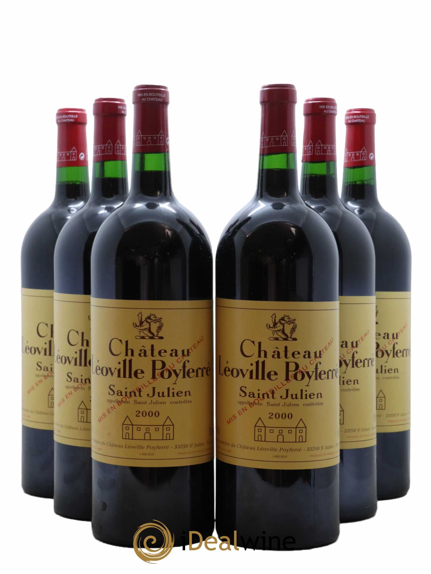 Château Léoville Poyferré 2ème Grand Cru Classé 2000 - Lot de 6 magnums - 0