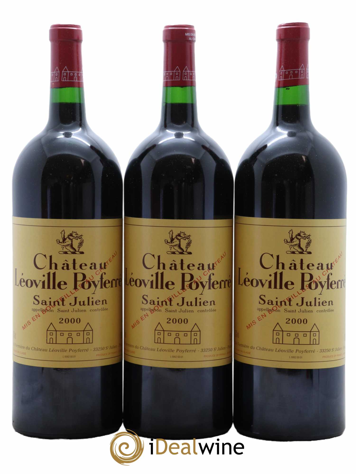 Château Léoville Poyferré 2ème Grand Cru Classé 2000 - Lot de 6 magnums - 1