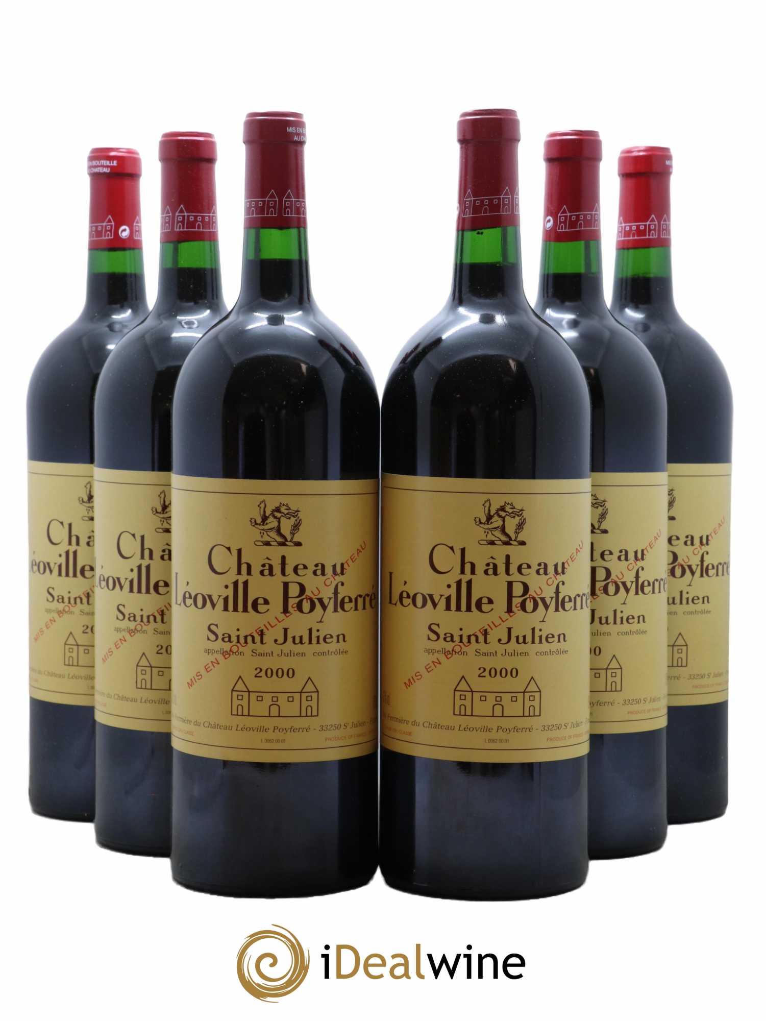Château Léoville Poyferré 2ème Grand Cru Classé 2000 - Lot de 6 magnums - 0