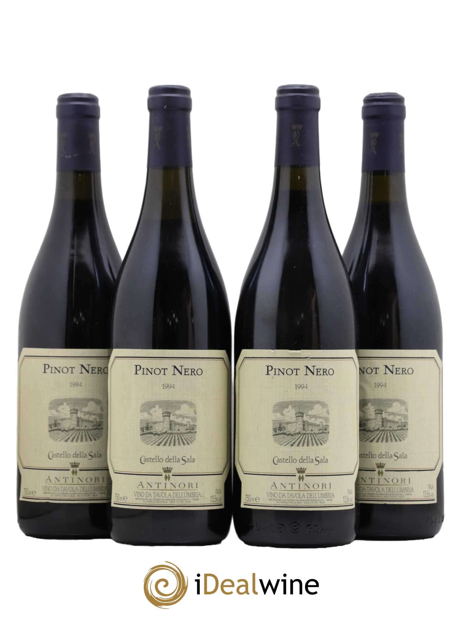 Ombrie Antinori Castello della Sala Pinot nero 1994 - Lot de 4 bouteilles - 0