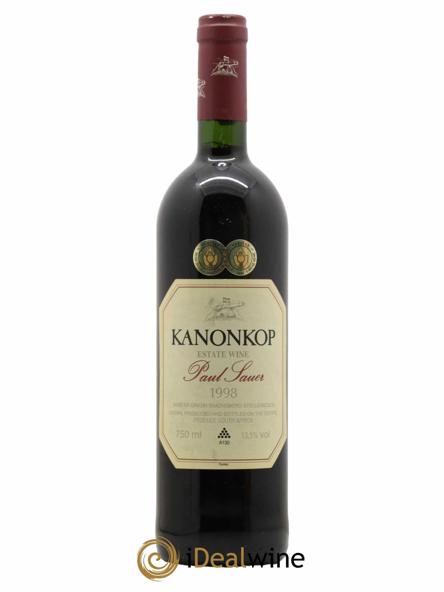 Stellenbosch Kanonkop Paul Sauer 1998 - Lot de 1 bouteille - 0