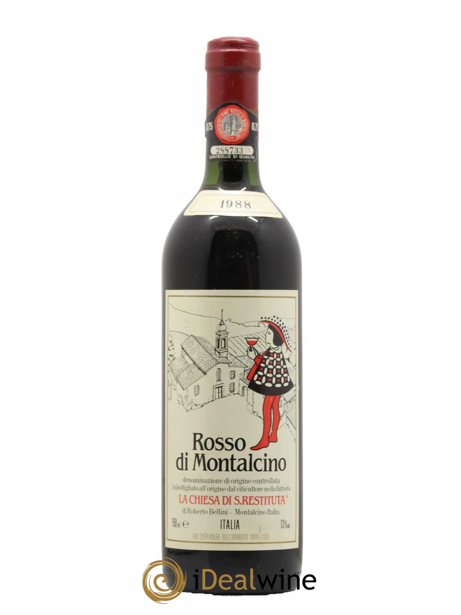 Rosso di Montalcino DOC La Chiesa S. Restituta 1988 - Lot de 1 bouteille - 0