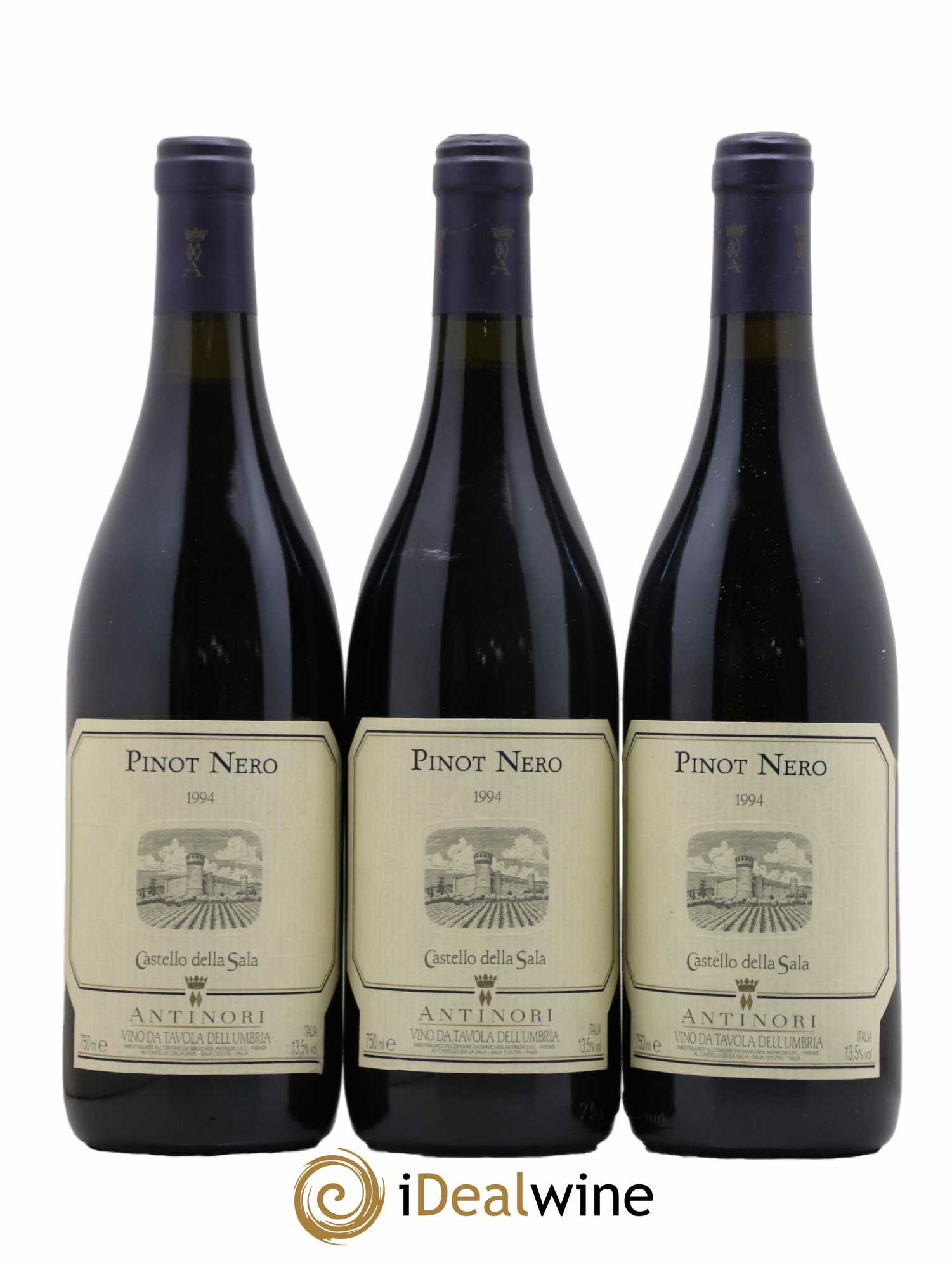 Ombrie Antinori Castello della Sala Pinot nero 1994 - Lot de 3 bouteilles - 0