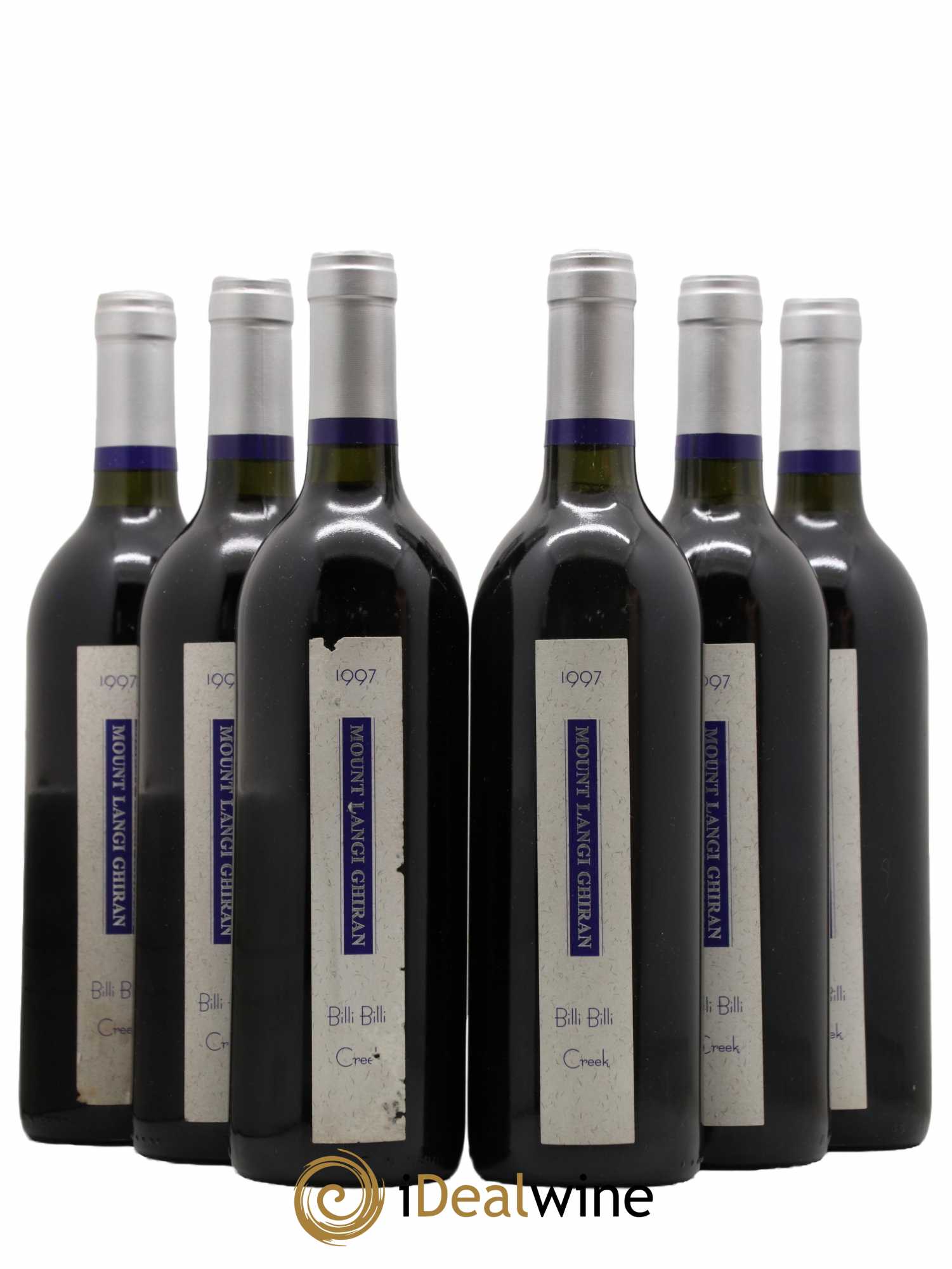 Australie Victoria Billi Billi Shiraz Mount Langi Ghiran 1997 - Lot de 6 bouteilles - 0
