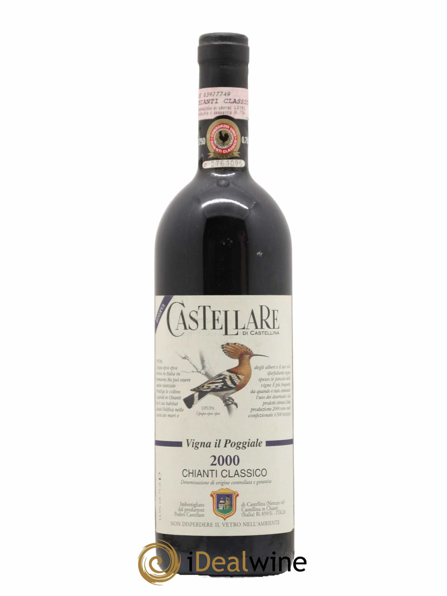 Chianti Classico DOCG Riserva Vigna il Poggiale Poderi Castellare 2000 - Lot de 1 bouteille - 0
