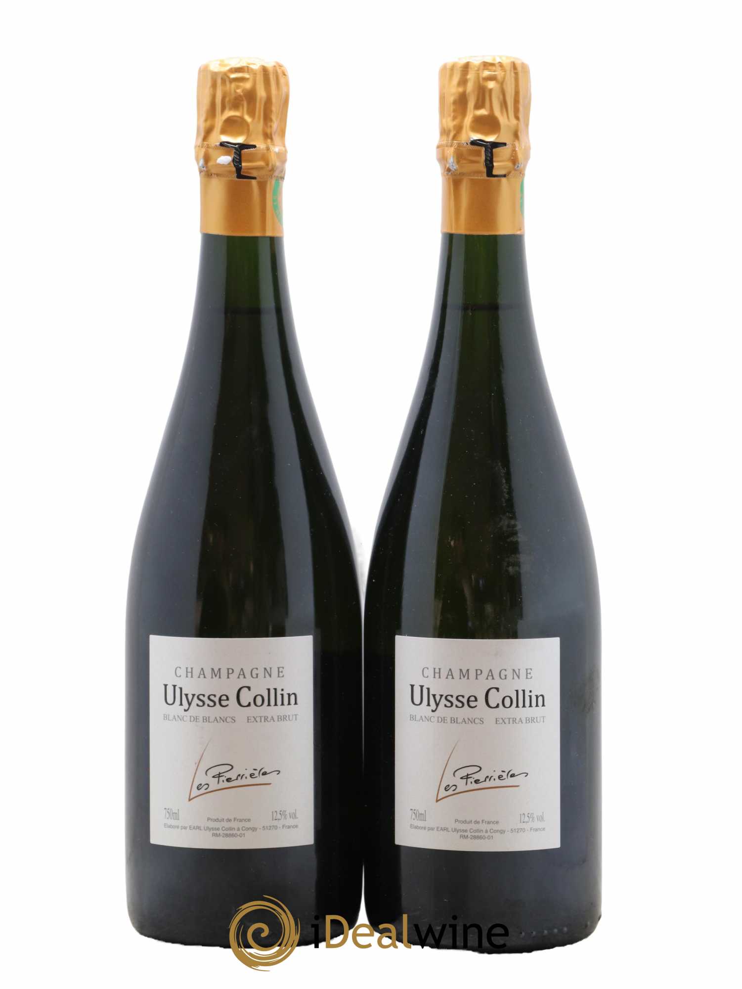 Les Pierrières Blancs de Blancs Extra-Brut Ulysse Collin - Lot de 2 bouteilles - 0