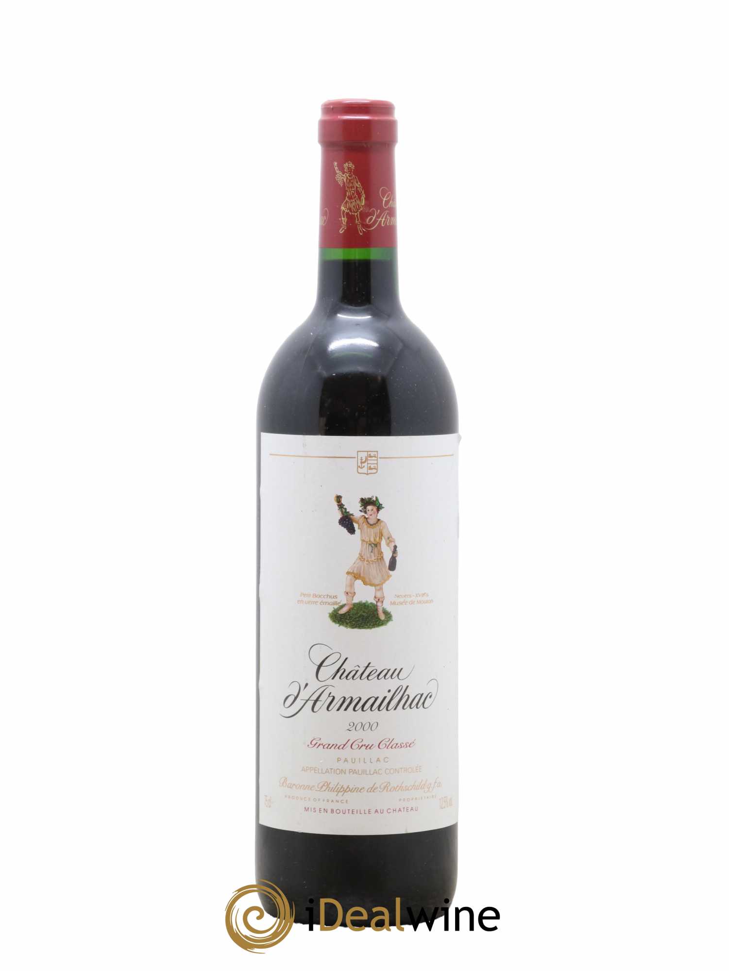 Château d' Armailhac - Mouton Baron(ne) Philippe 5ème Grand Cru Classé 2000 - Lot de 1 bouteille - 0