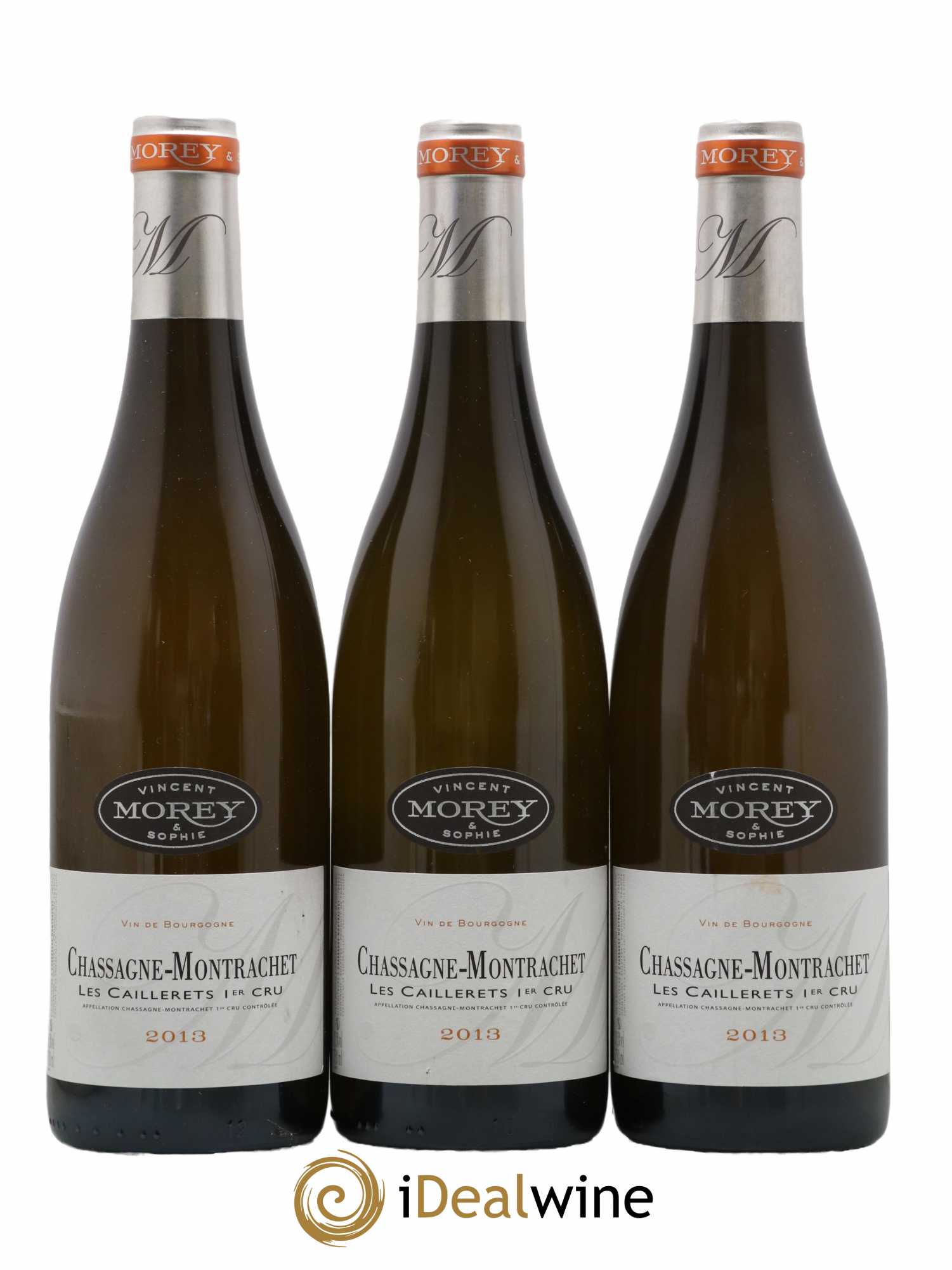 Chassagne-Montrachet 1er Cru Les Caillerets Vicent & Sophie Morey 2013 - Posten von 3 Flaschen - 0