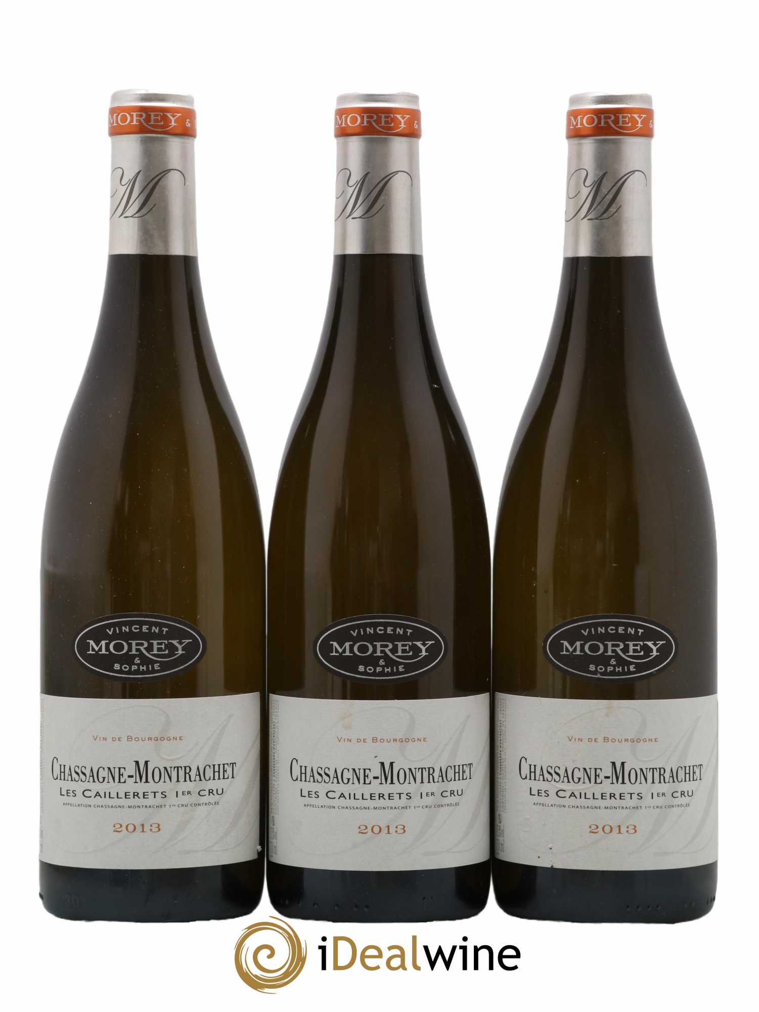 Chassagne-Montrachet 1er Cru Les Caillerets Vicent & Sophie Morey 2013 - Lot de 3 bouteilles - 0