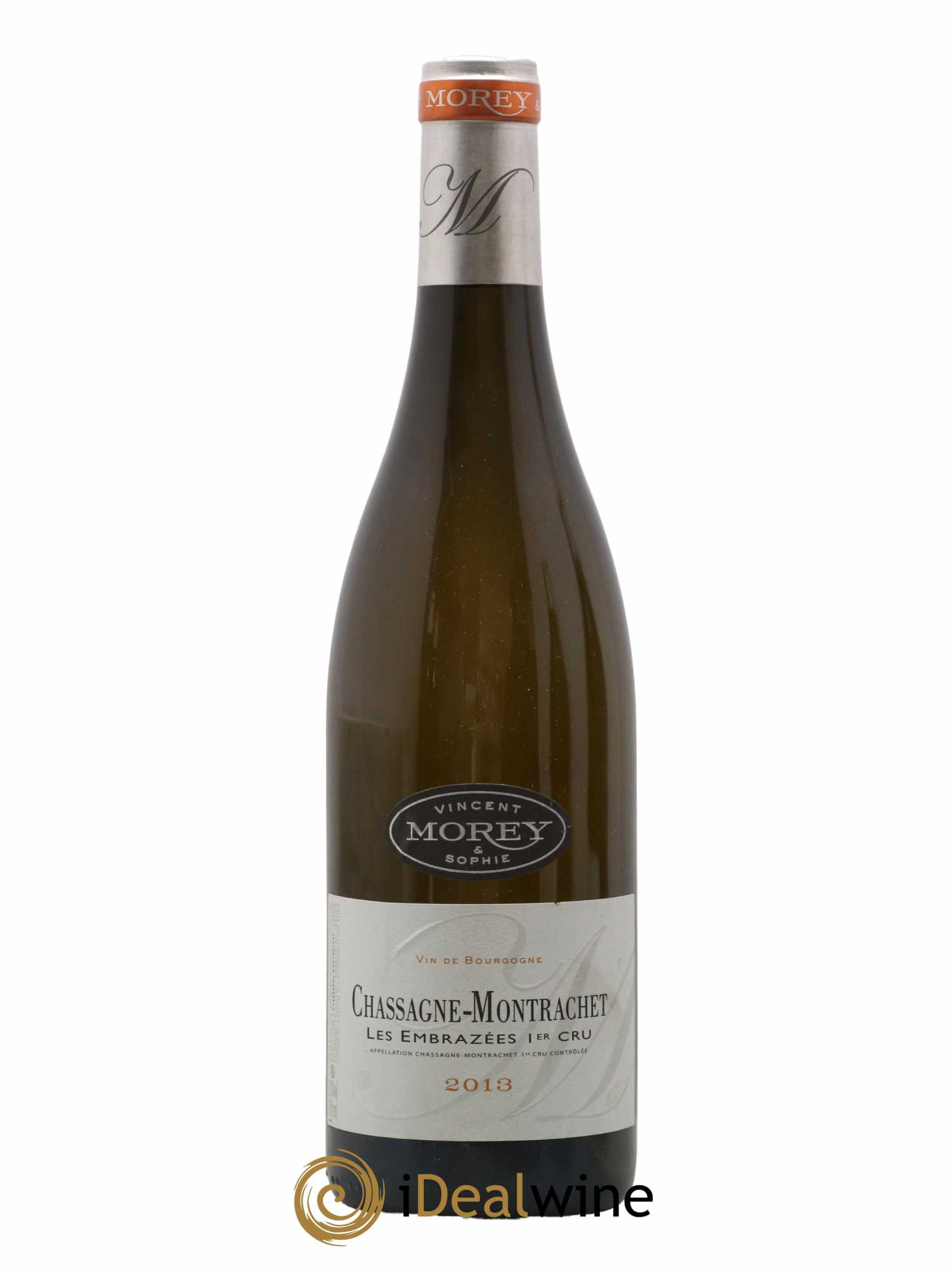 Chassagne-Montrachet 1er Cru Les Embrazées Vincent et Sophie Morey 2013 - Lot de 1 bouteille - 0