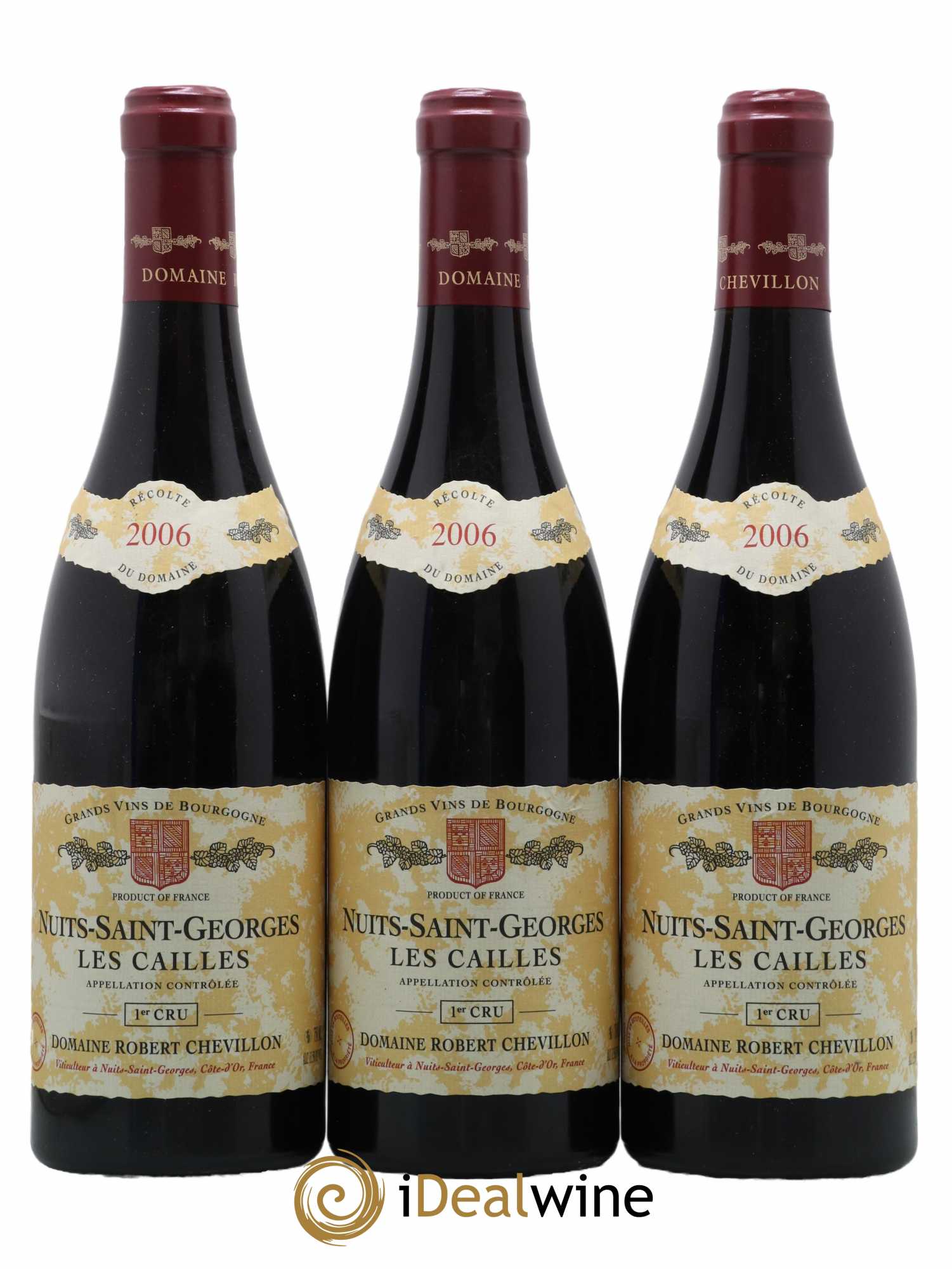 Nuits-Saint-Georges 1er Cru Les Cailles Robert Chevillon 2006 - Lot de 3 bouteilles - 0