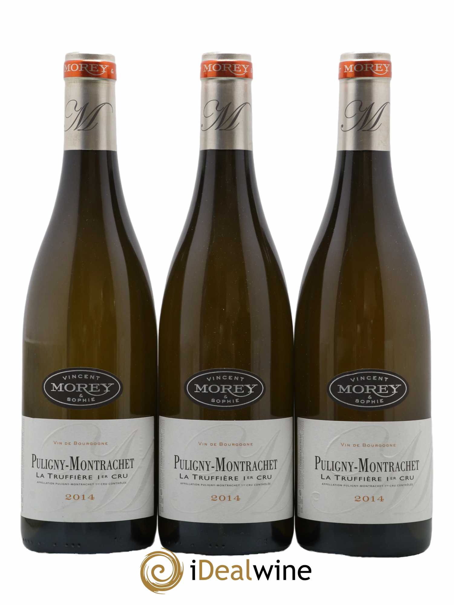 Puligny-Montrachet 1er Cru Les Truffières Vincent & Sophie Morey 2014 - Lot de 3 bouteilles - 0
