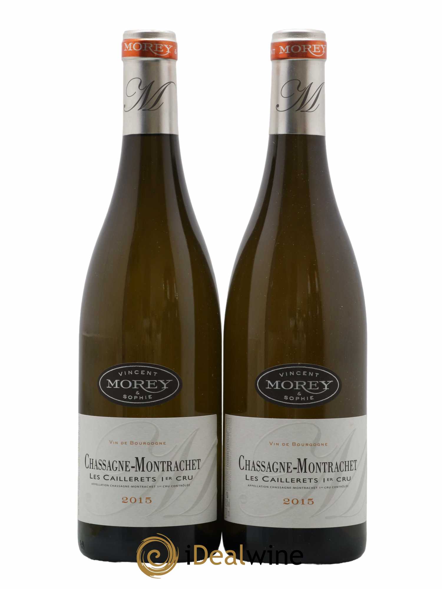 Chassagne-Montrachet 1er Cru Les Caillerets Vincent et Sophie Morey Les Caillerets Vincent & Sophie Morey 2015 - Lot of 2 bottles - 0