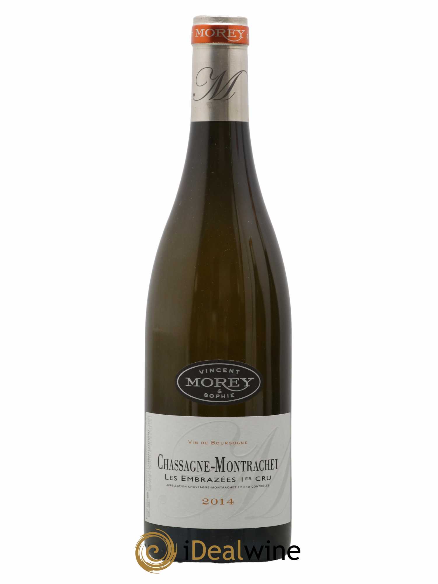 Chassagne-Montrachet 1er Cru Les Embrazées Vincent et Sophie Morey 2014 - Lot de 1 bouteille - 0