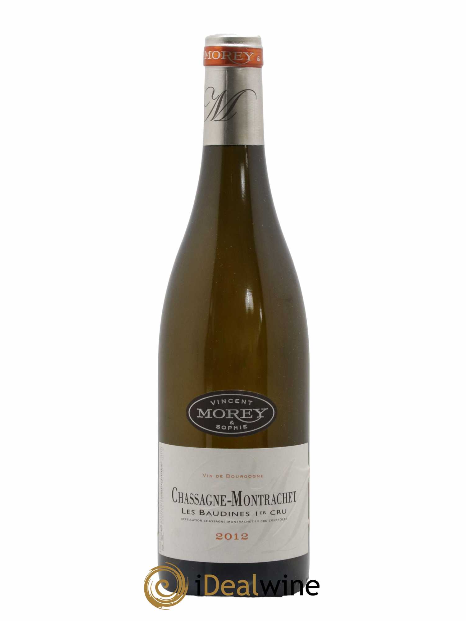 Chassagne-Montrachet 1er Cru Baudines Vincent et Sophie Morey 2012 - Lot de 1 bouteille - 0
