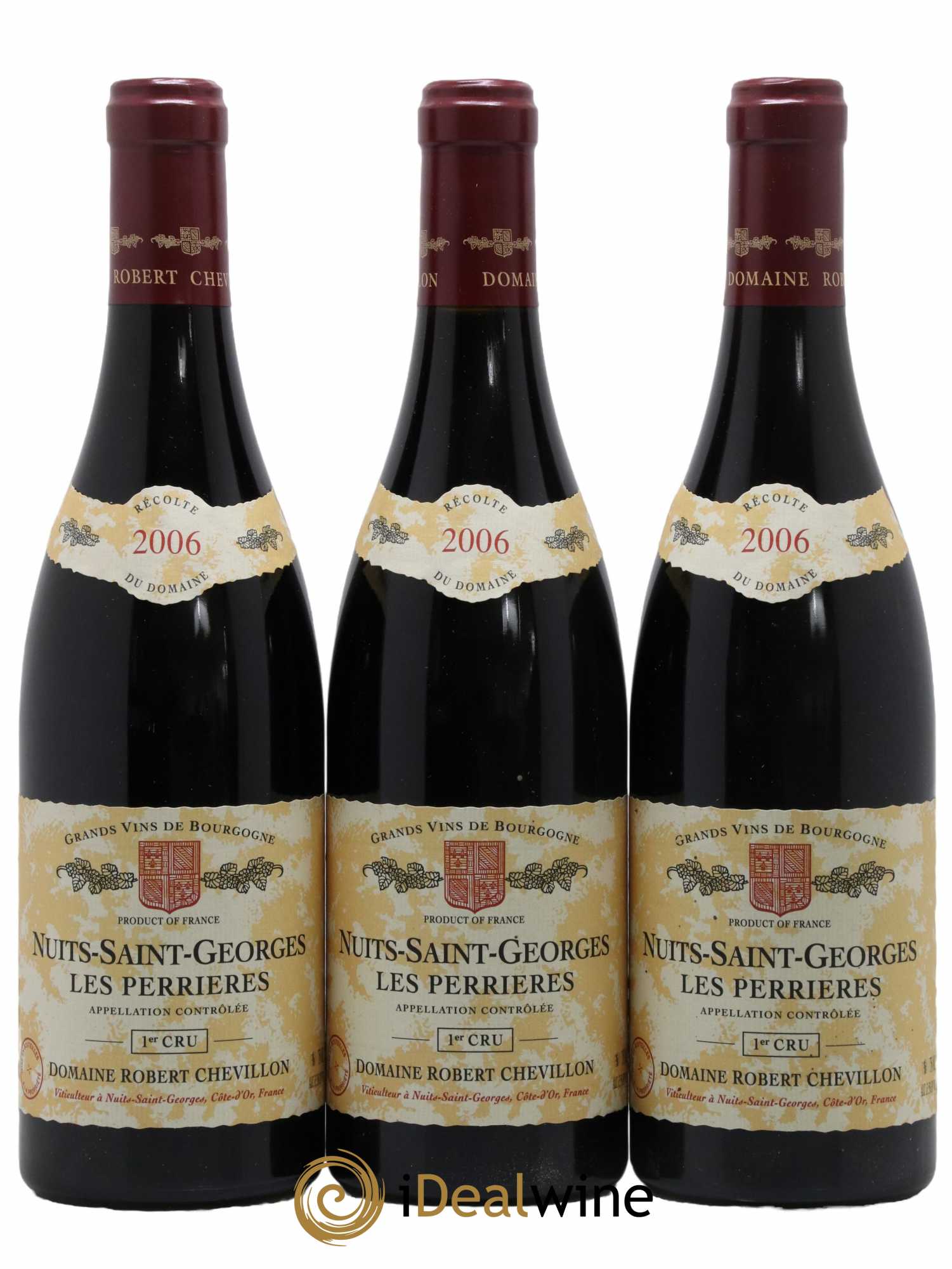 Nuits-Saint-Georges 1er Cru Les Perrières Robert Chevillon 2006 - Lot de 3 bouteilles - 0
