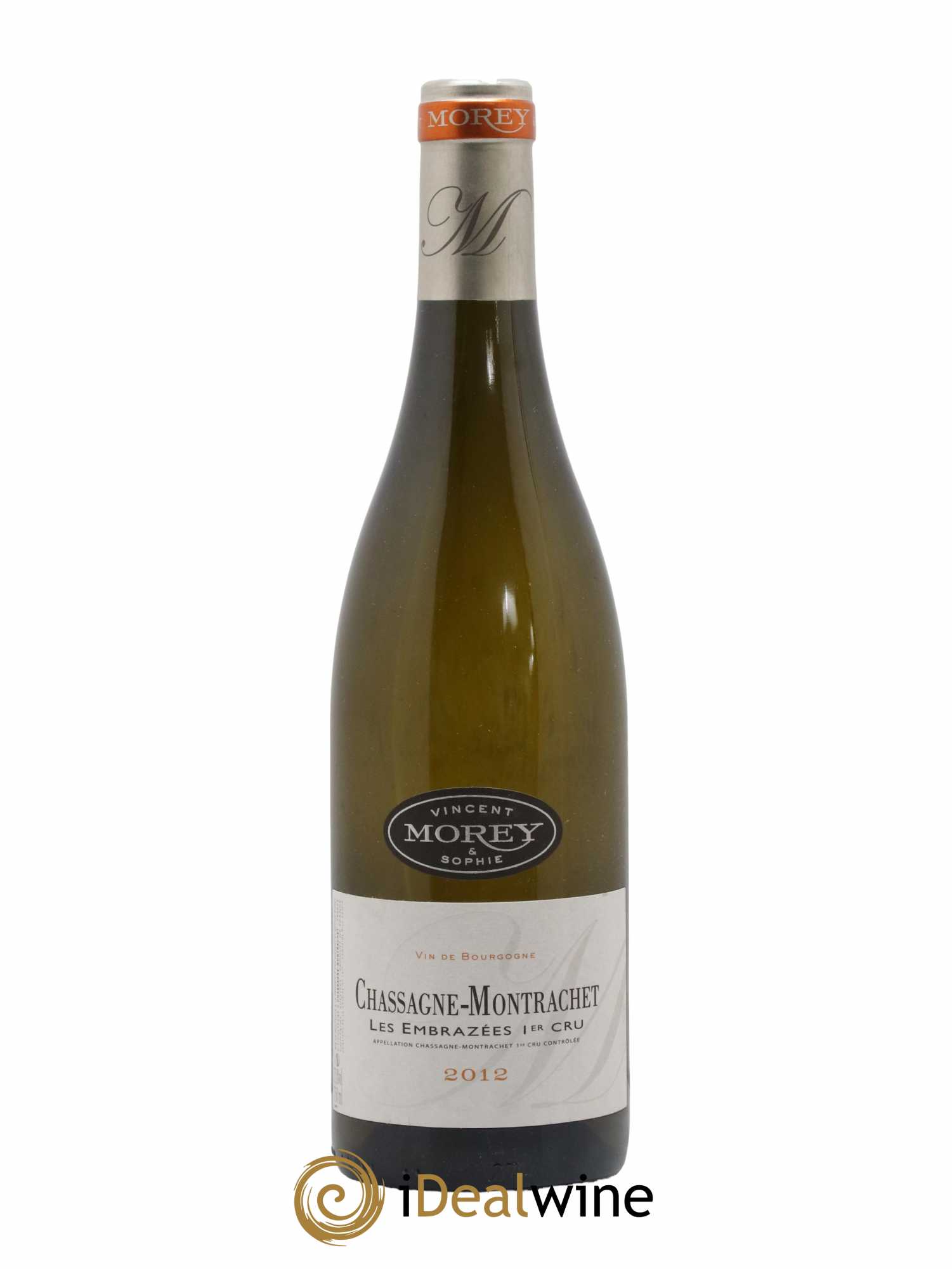 Chassagne-Montrachet 1er Cru Les Embrazées Vincent et Sophie Morey 2012 - Lot de 1 bouteille - 0