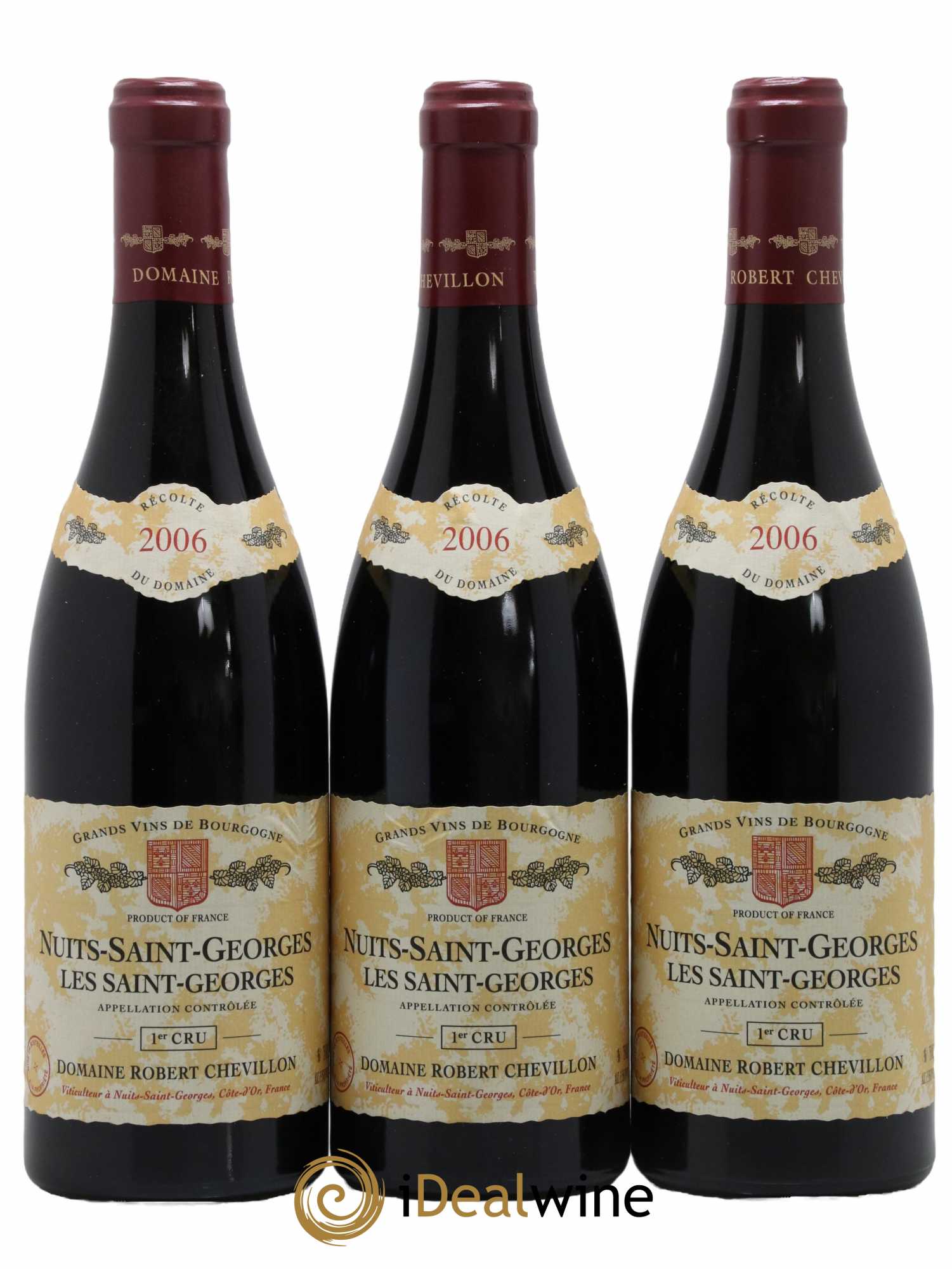 Nuits-Saint-Georges 1er Cru Les Saint Georges Robert Chevillon 2006 - Lot de 3 bouteilles - 0