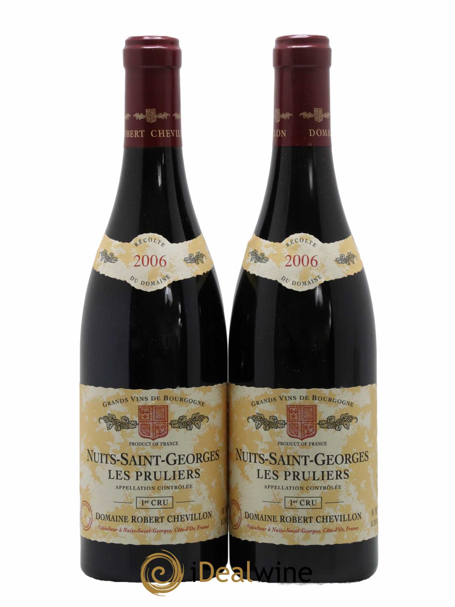 Nuits-Saint-Georges 1er Cru Les Pruliers Robert Chevillon 2006 - Lot de 2 bouteilles - 0