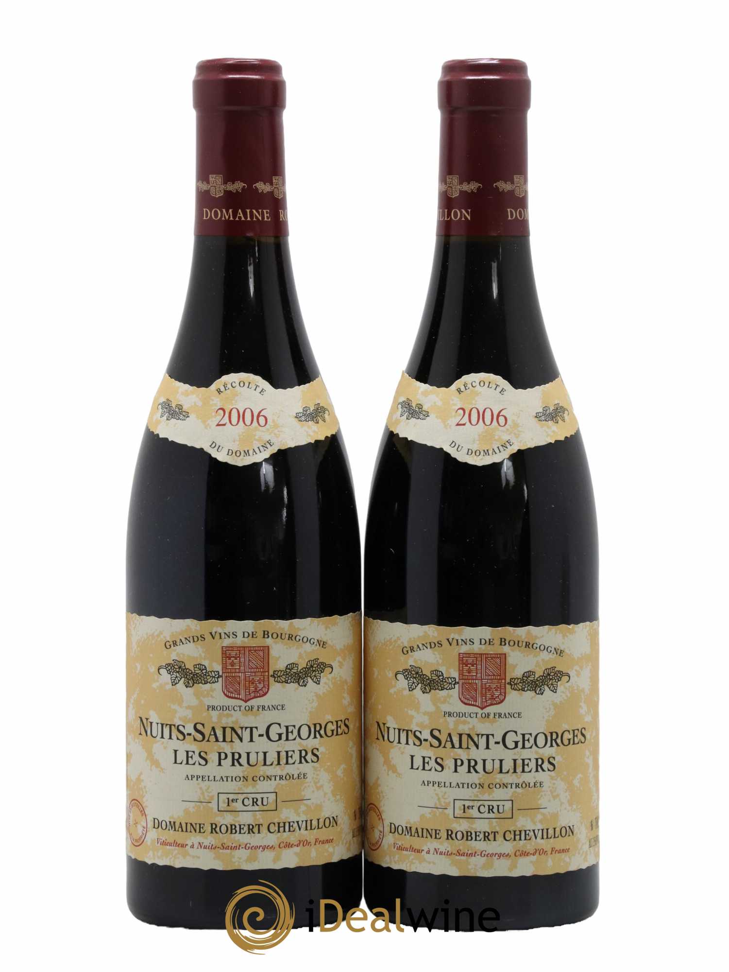 Nuits-Saint-Georges 1er Cru Les Pruliers Robert Chevillon 2006 - Lot de 2 bouteilles - 0
