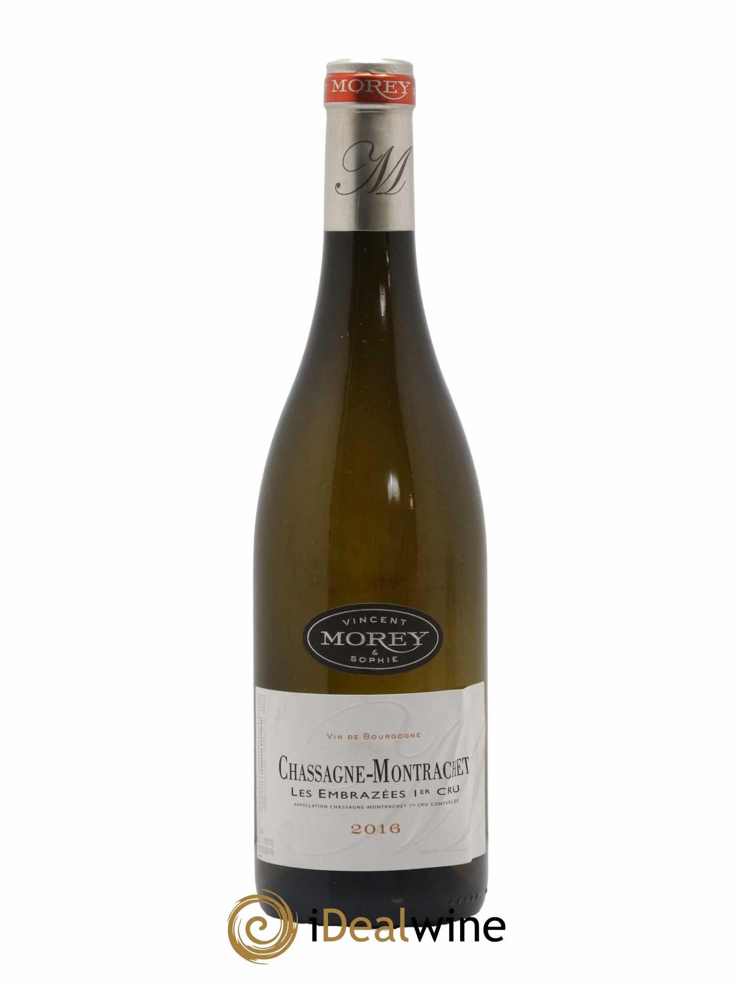 Chassagne-Montrachet 1er Cru Les Embrazées Vincent et Sophie Morey 2016 - Lot de 1 bouteille - 0