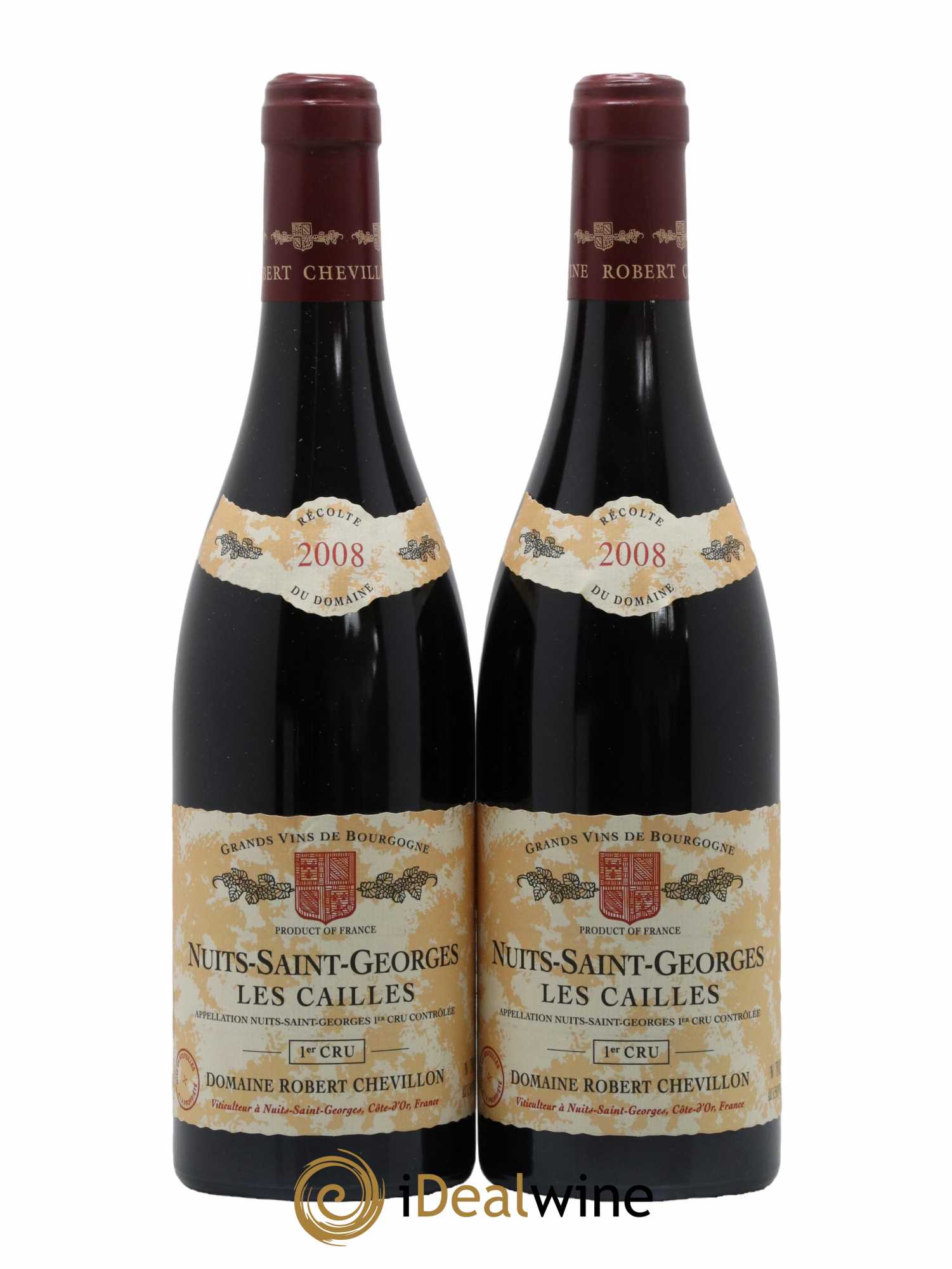 Nuits-Saint-Georges 1er Cru Les Cailles Robert Chevillon 2008 - Lot de 2 bouteilles - 0