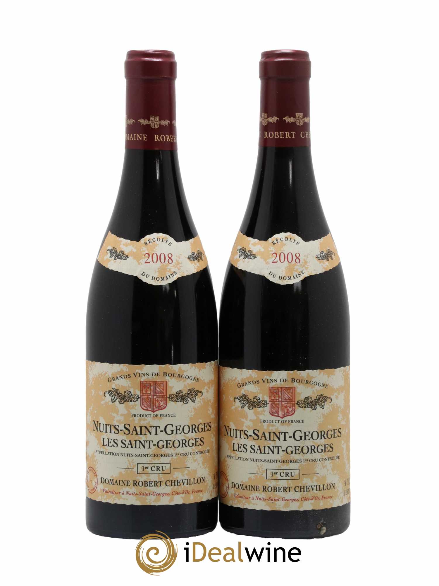 Nuits-Saint-Georges 1er Cru Les Saint Georges Robert Chevillon 2008 - Lot de 2 bouteilles - 0