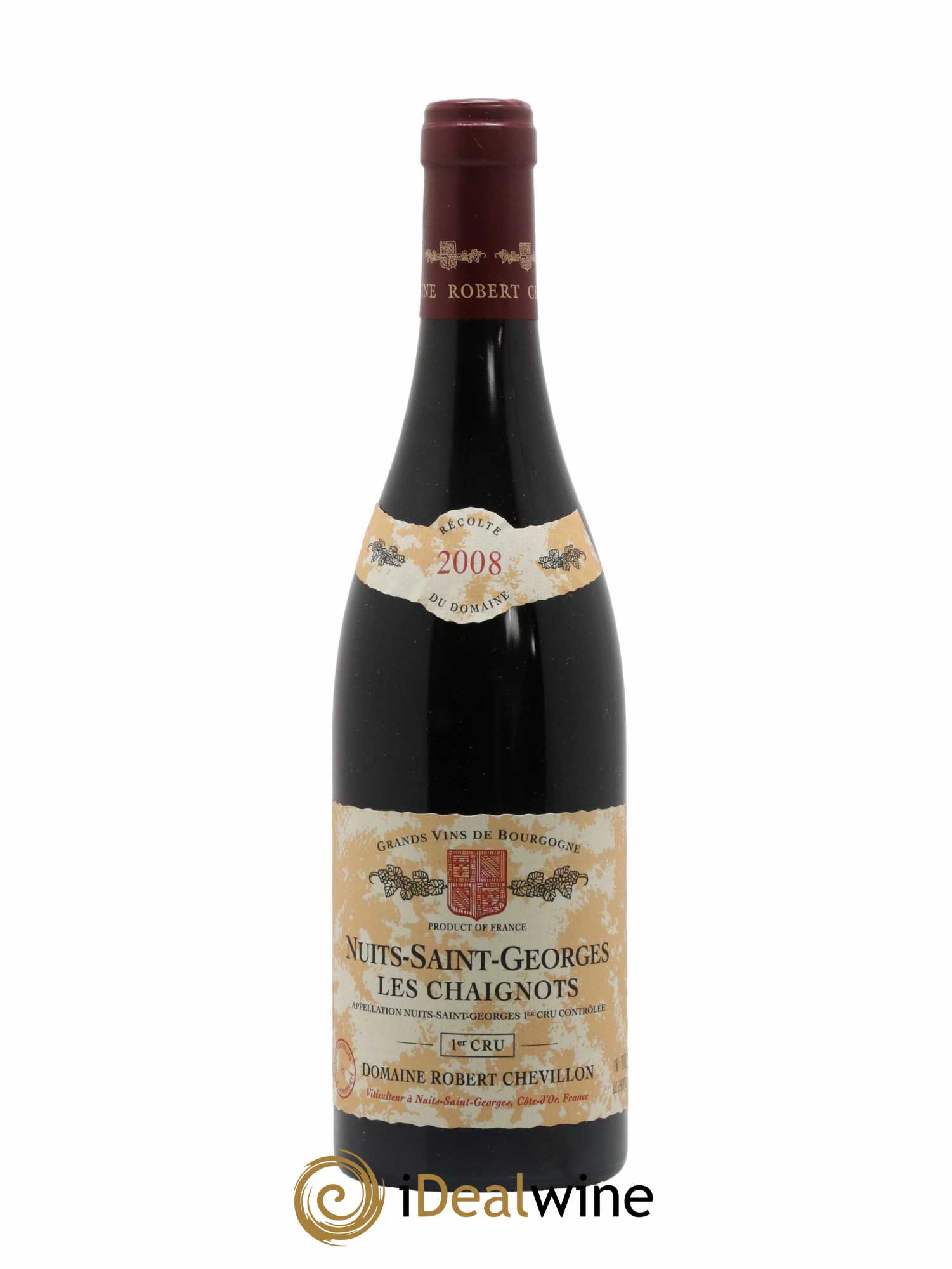 Nuits-Saint-Georges 1er Cru Les Chaignots Robert Chevillon 2008 - Lot de 1 bouteille - 0