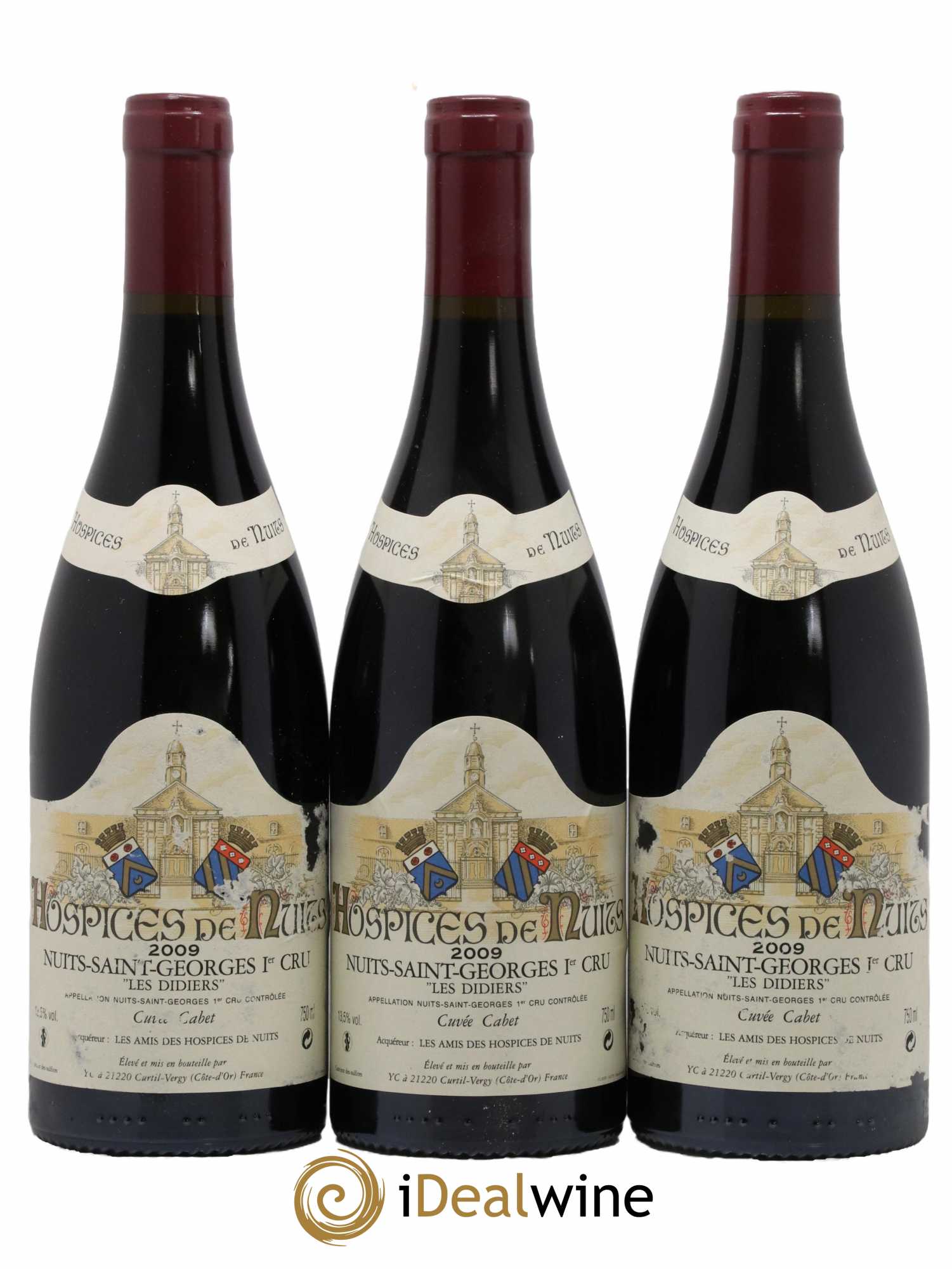 Nuits-Saint-Georges 1er Cru Les Didiers Cuvée Cabet Hospices de Nuits 2009 - Lot de 3 bouteilles - 0