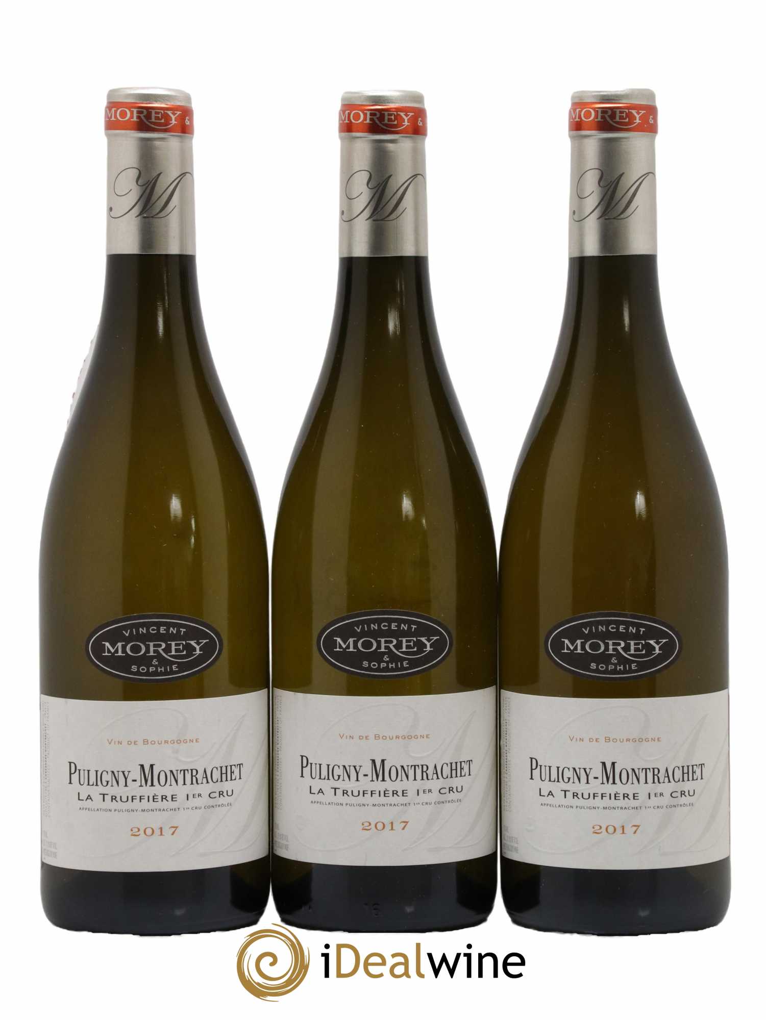 Puligny-Montrachet 1er Cru Sophie et Vincent Morey 2017 - Lot de 3 bouteilles - 0