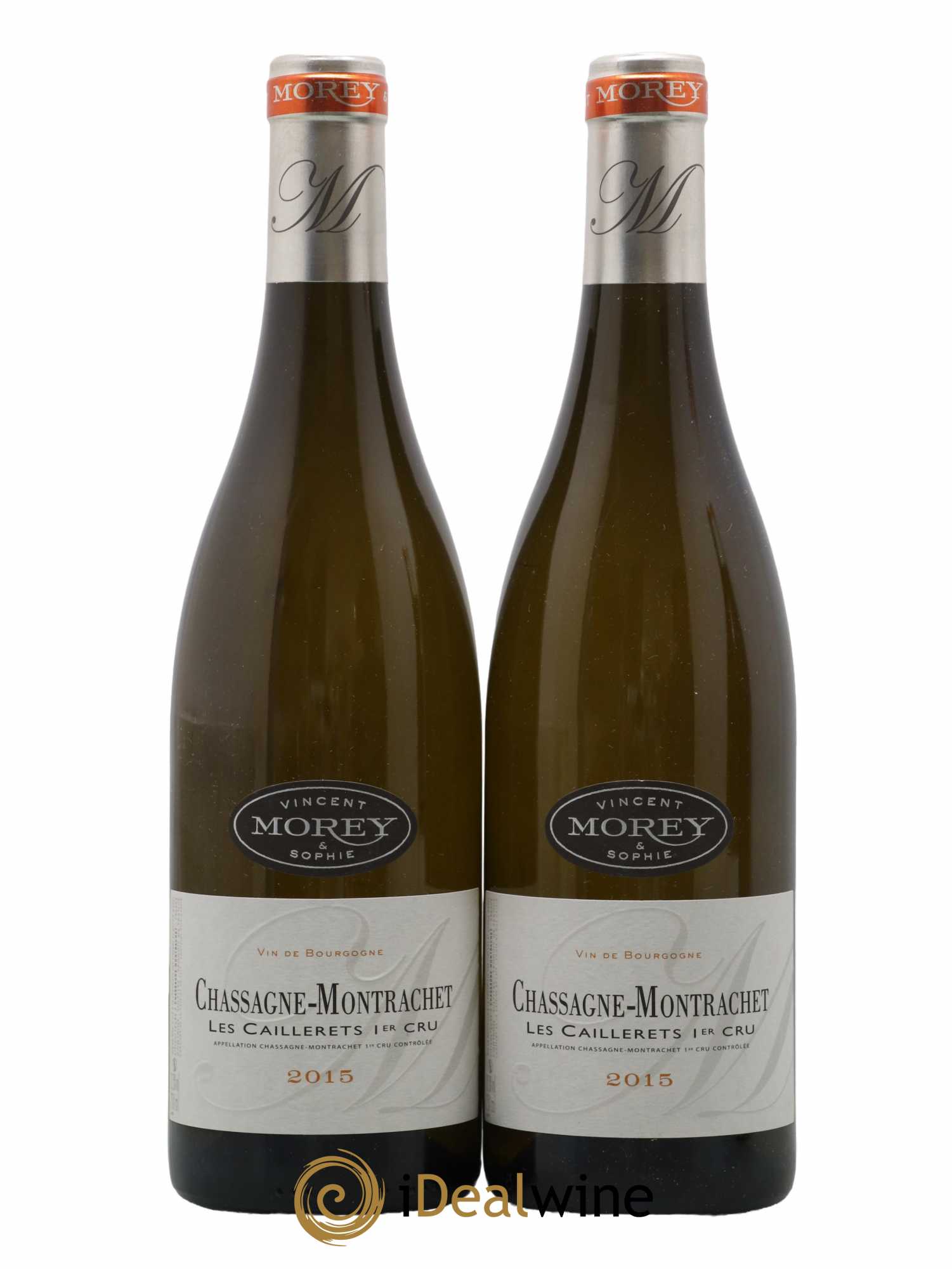 Chassagne-Montrachet 1er Cru Les Caillerets Vincent et Sophie Morey 2015 - Lot de 2 bouteilles - 0