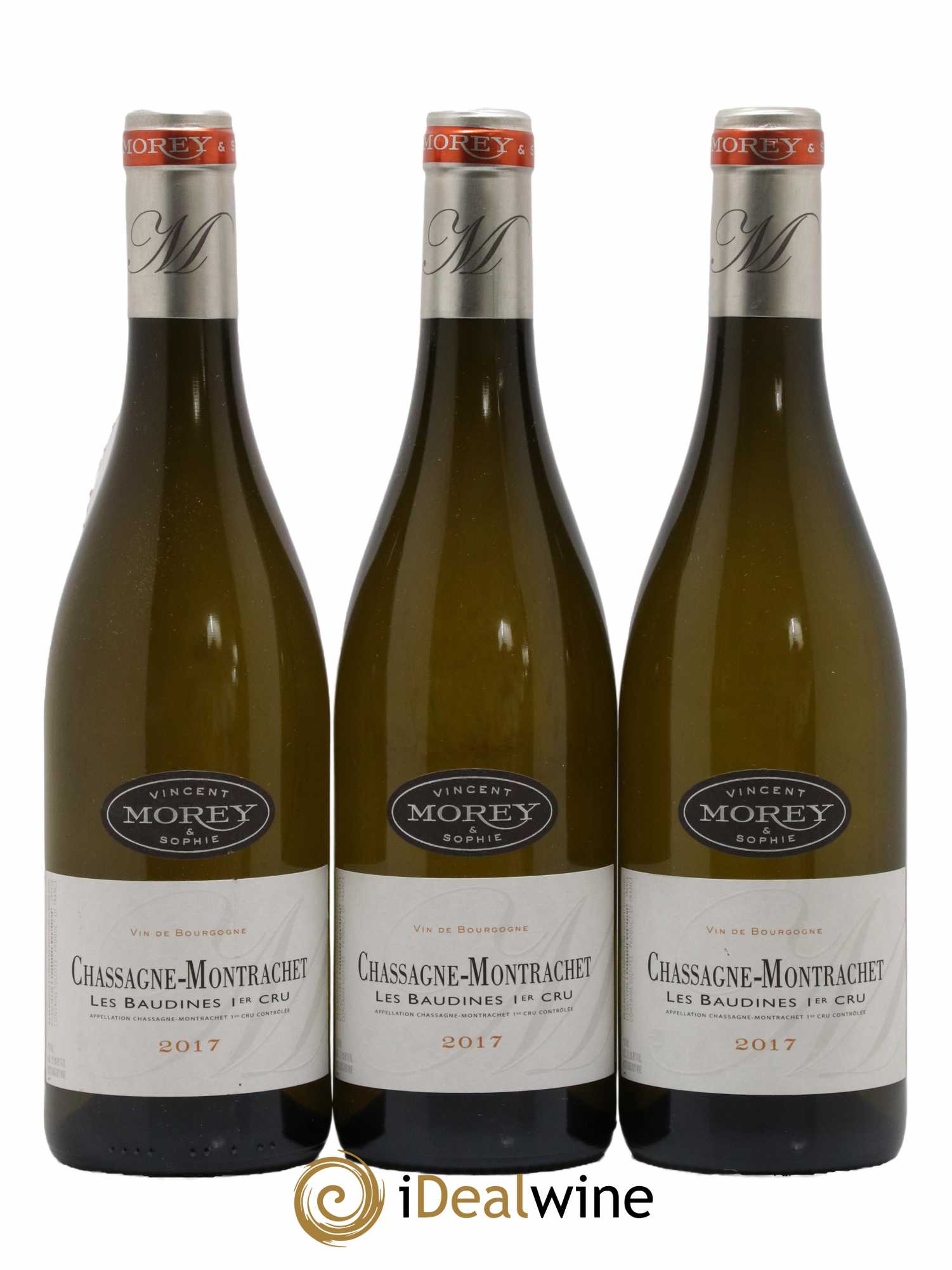 Chassagne-Montrachet 1er Cru (Original-Holzkiste ab 6) 2017 - Posten von 3 Flaschen - 0