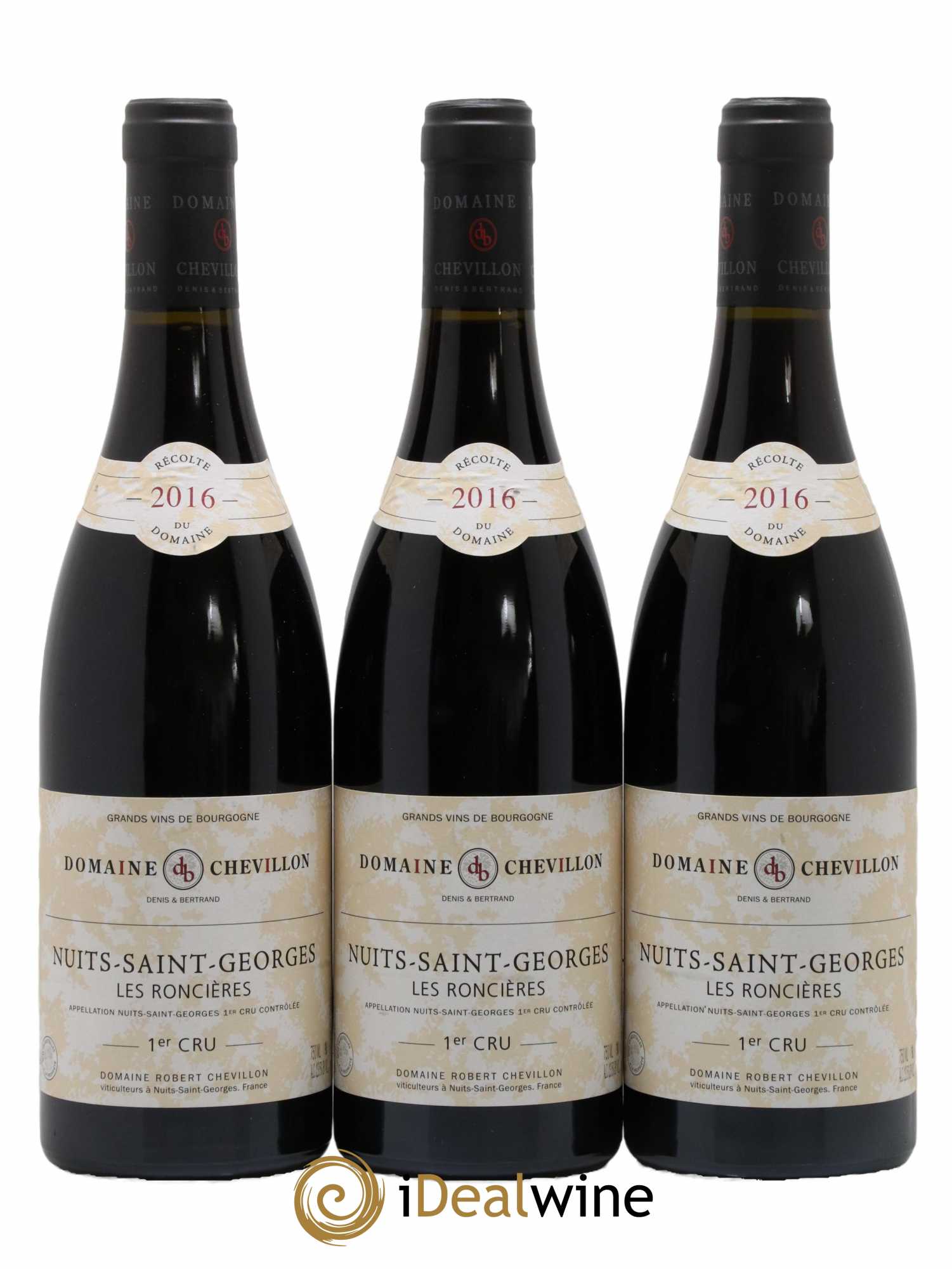 Nuits-Saint-Georges 1er Cru Les Roncières Robert Chevillon 2016 - Lot de 3 bouteilles - 0