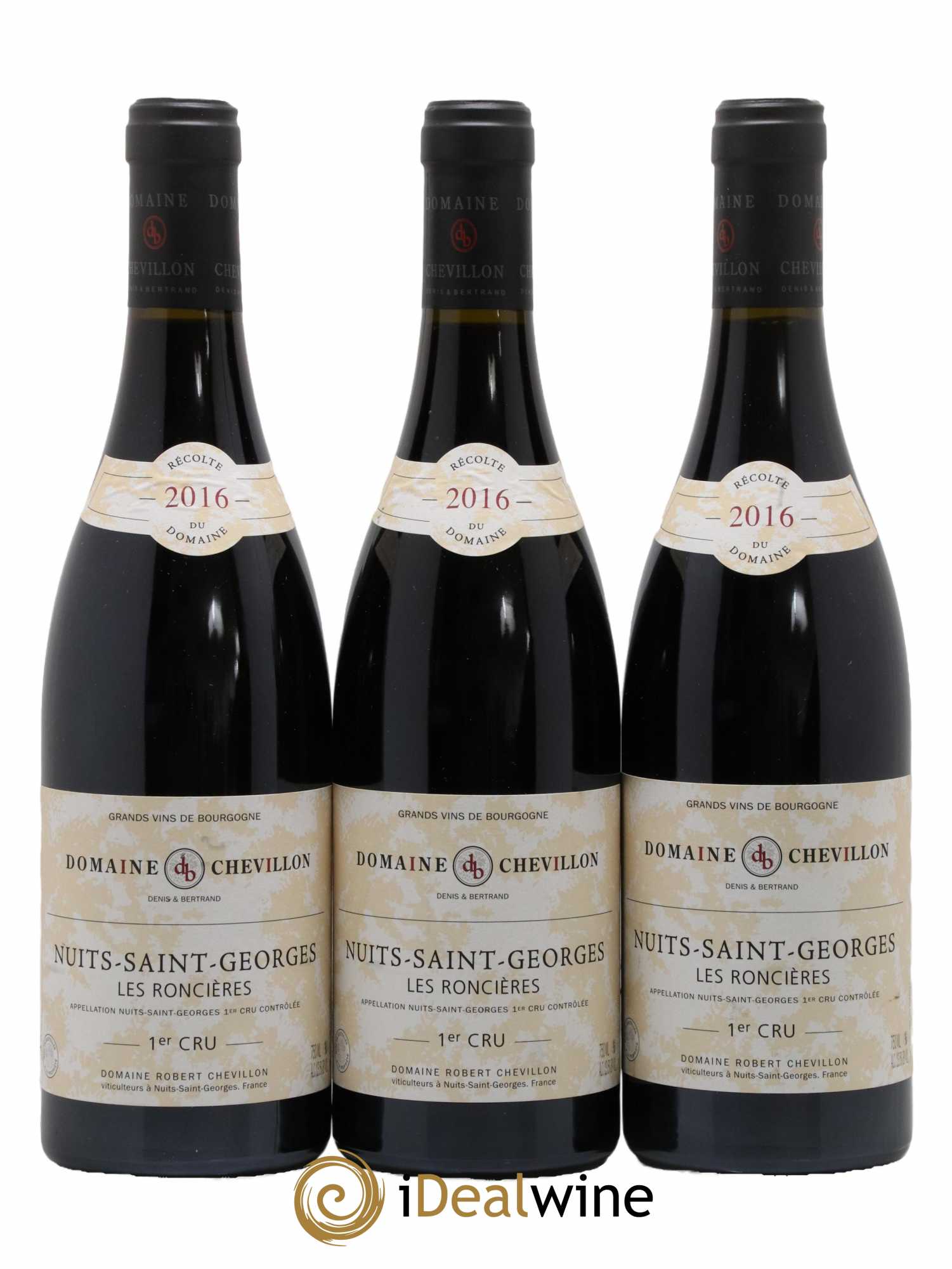 Nuits-Saint-Georges 1er Cru Les Roncières Robert Chevillon 2016 - Lot de 3 bouteilles - 0