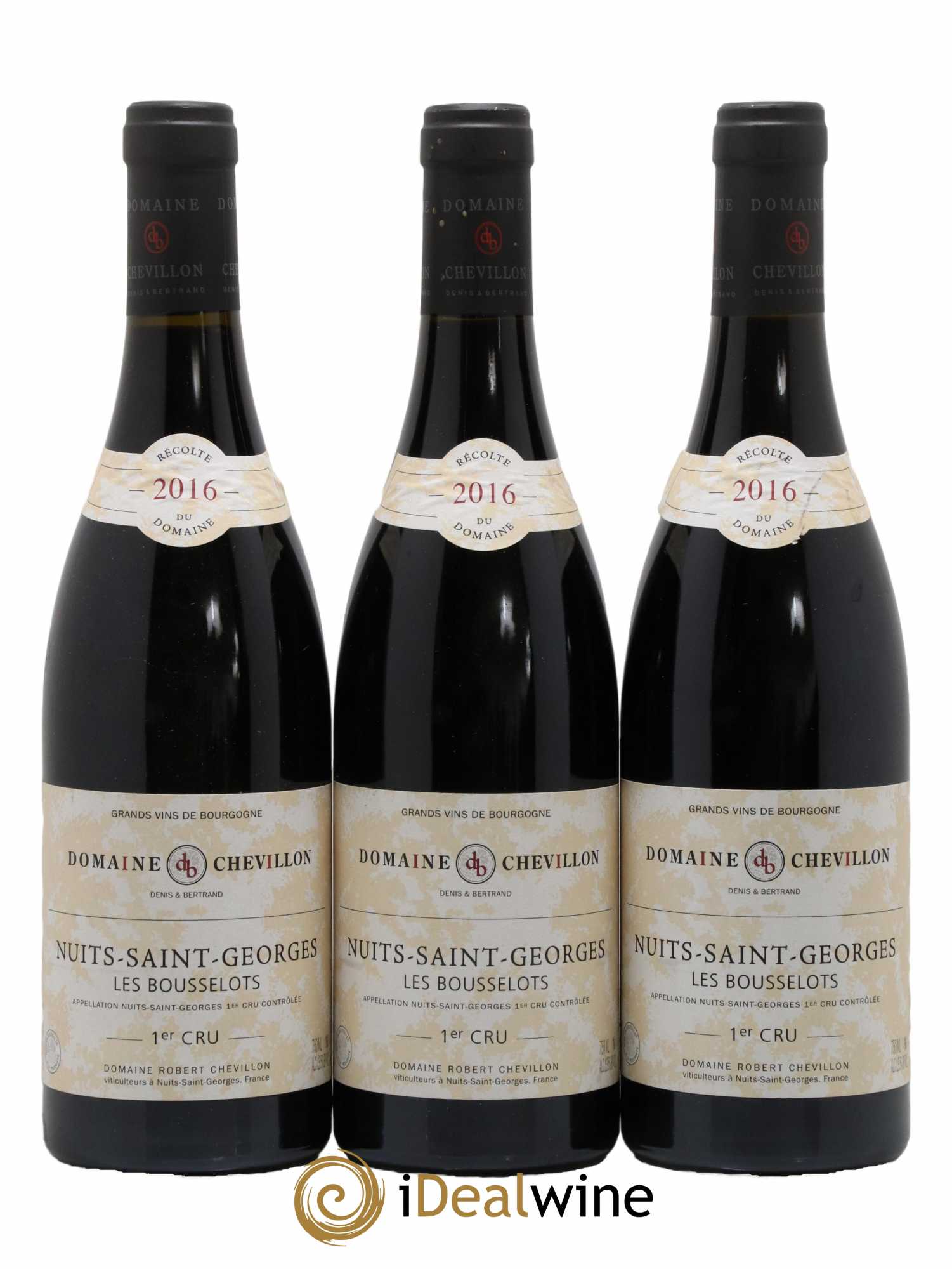 Nuits-Saint-Georges 1er Cru Les Bousselots Robert Chevillon 2016 - Lot de 3 bouteilles - 0