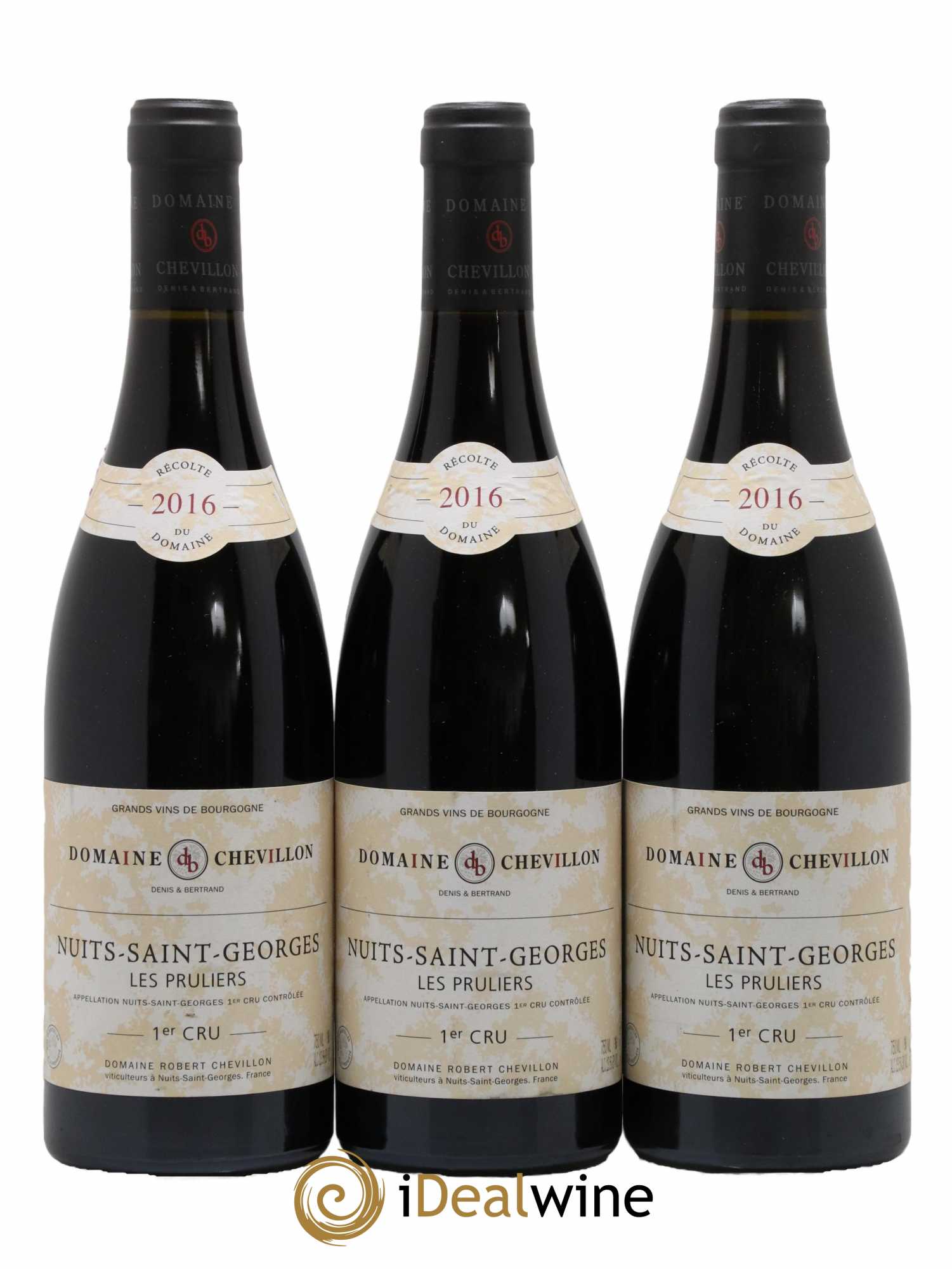 Nuits-Saint-Georges 1er Cru Les Pruliers Robert Chevillon 2016 - Lot de 3 bouteilles - 0