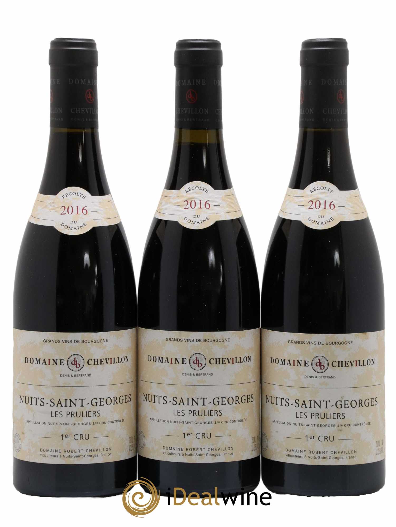 Nuits-Saint-Georges 1er Cru Les Pruliers Robert Chevillon 2016 - Lot de 3 bouteilles - 0