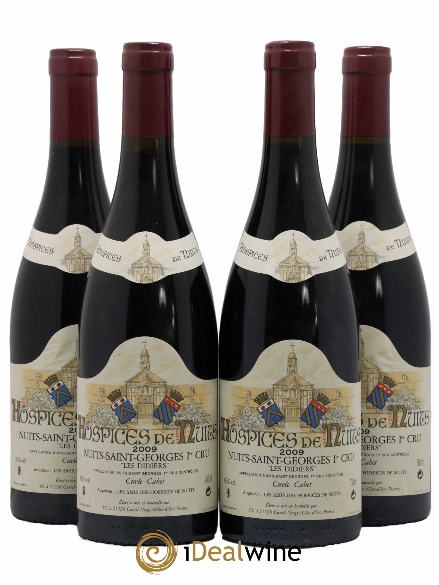 Nuits-Saint-Georges 1er Cru Les Didiers Cuvée Cabet Hospices de Nuits 2009 - Lot de 4 bouteilles - 0