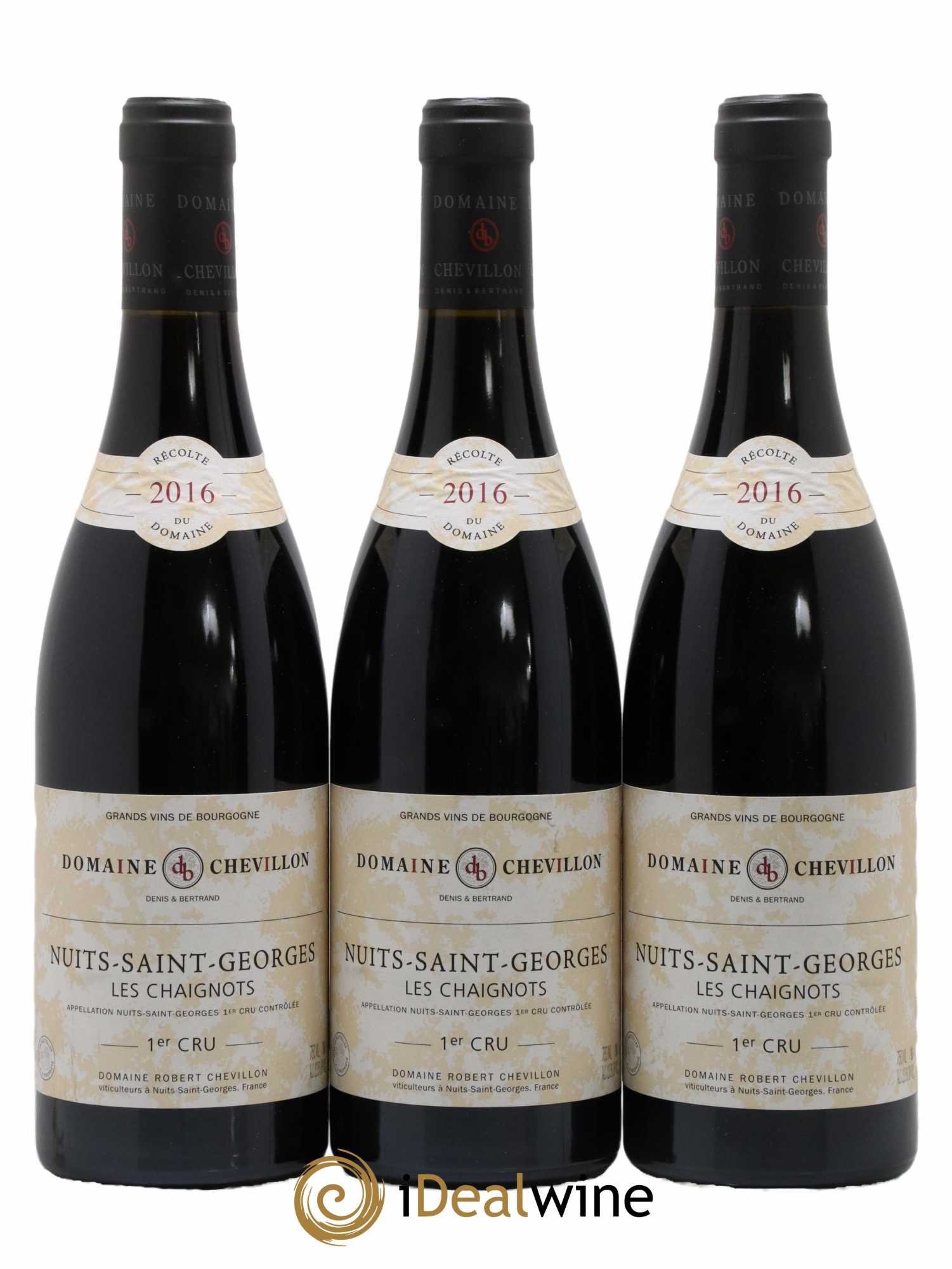 Nuits-Saint-Georges 1er Cru Les Chaignots Robert Chevillon 2016 - Lot de 3 bouteilles - 0
