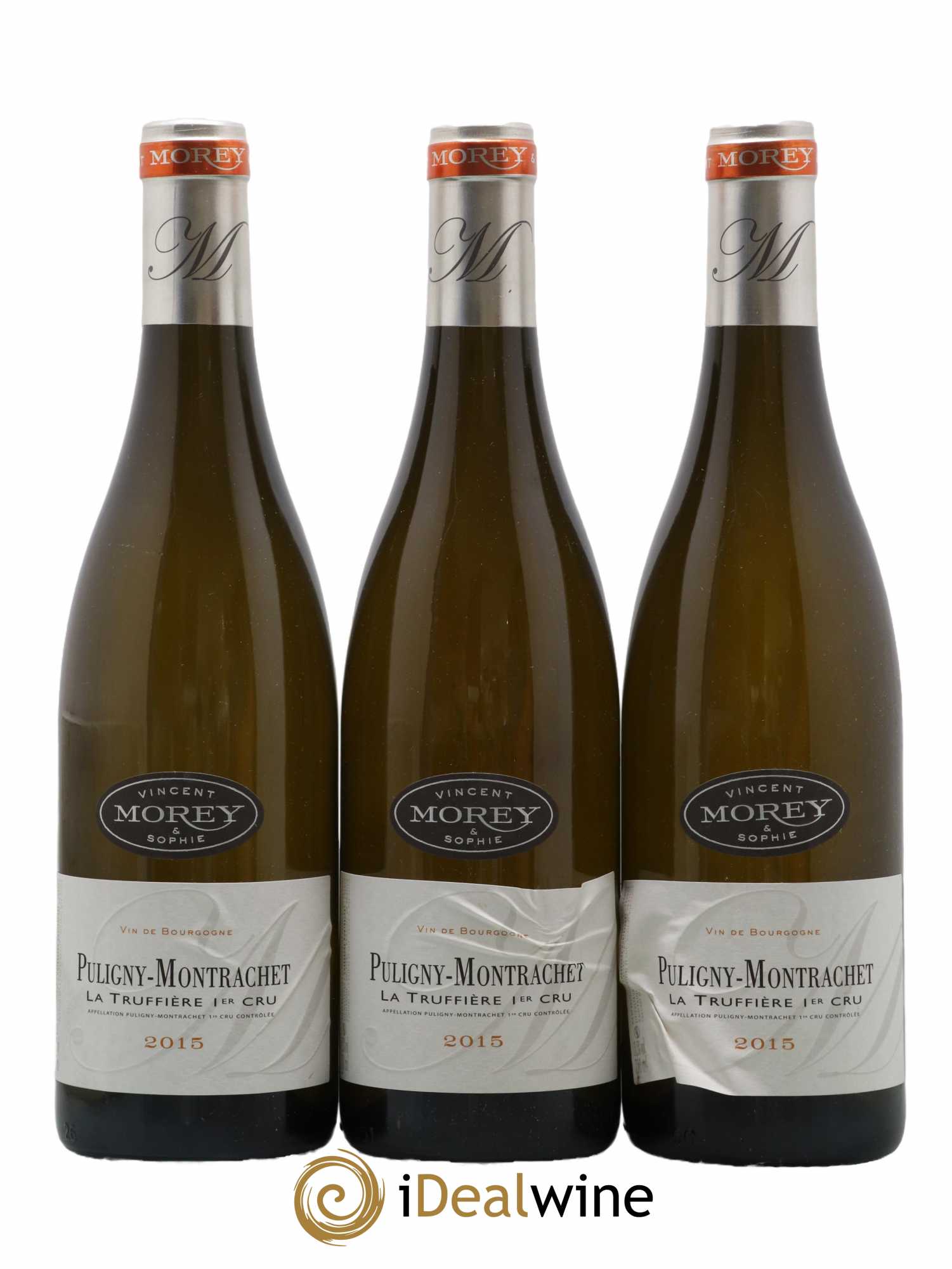 Puligny-Montrachet 1er Cru Les Truffières Sophie et Vicent Morey 2015 - Lot de 3 bouteilles - 0