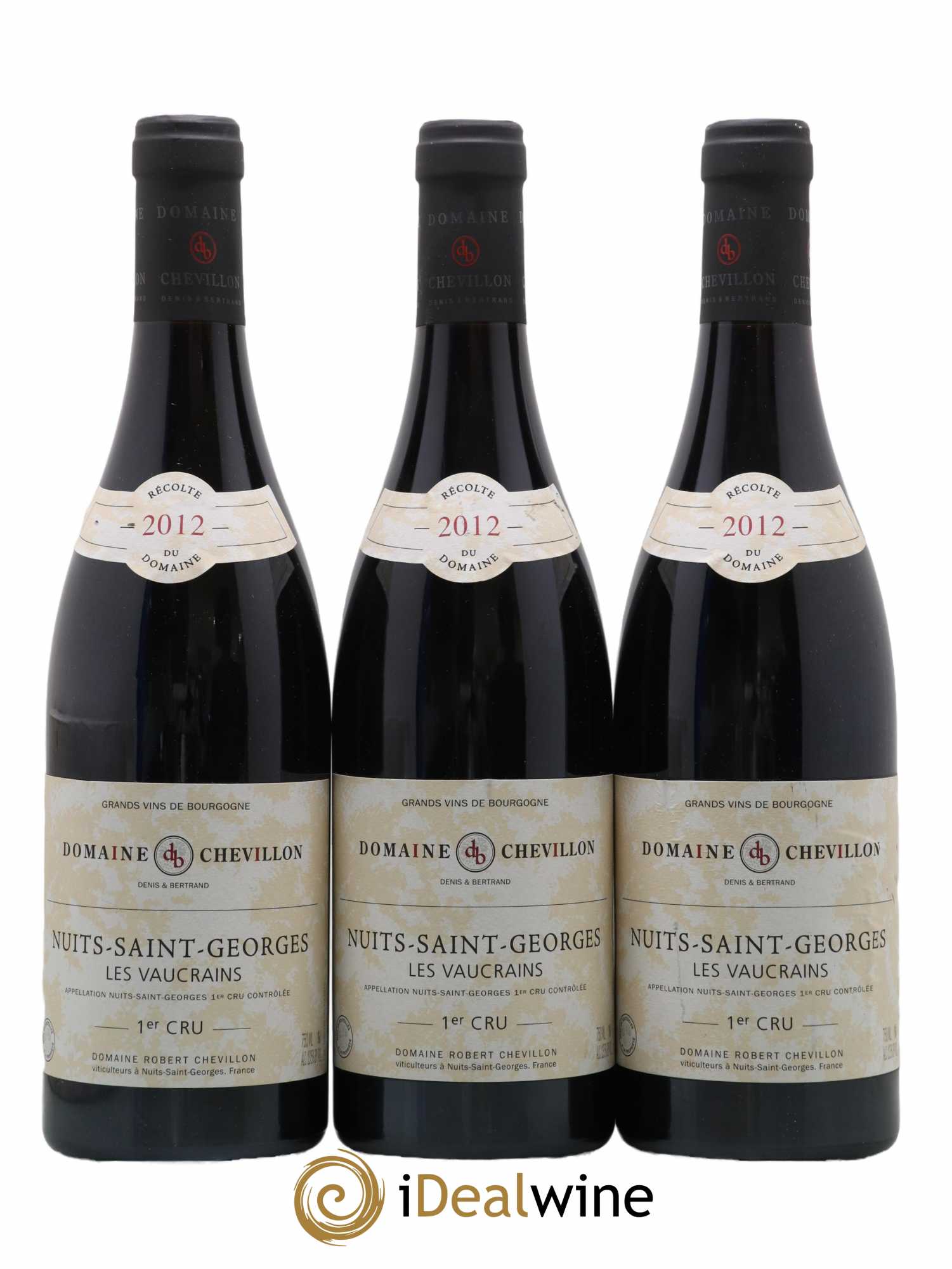 Nuits-Saint-Georges 1er Cru Les Vaucrains Robert Chevillon 2012 - Lot de 3 bouteilles - 0